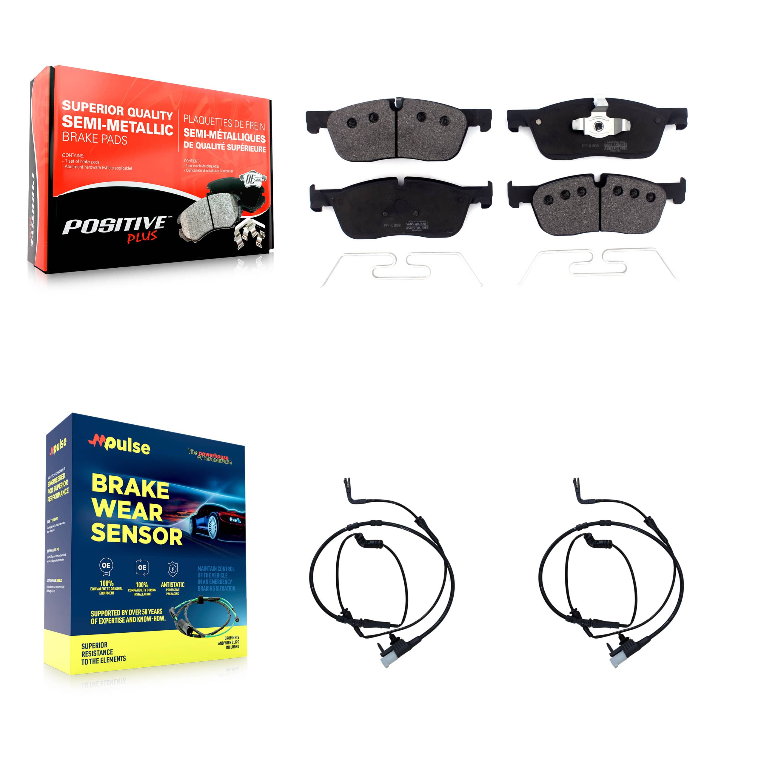 Positive Plus - KPW-100943 - Front Disc Brake Pad Kits