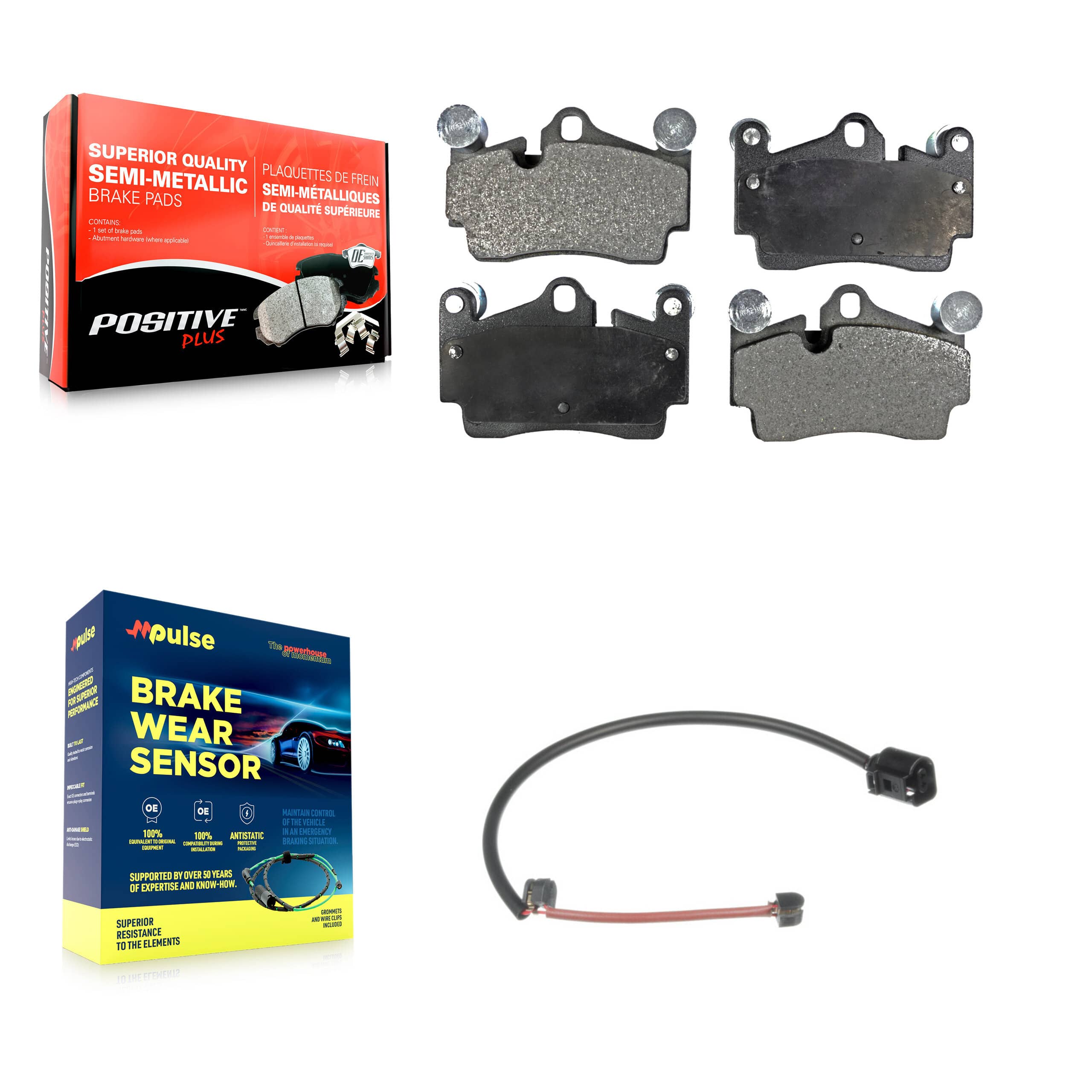Positive Plus - KPW-101001 - Rear Disc Brake Pad Kits