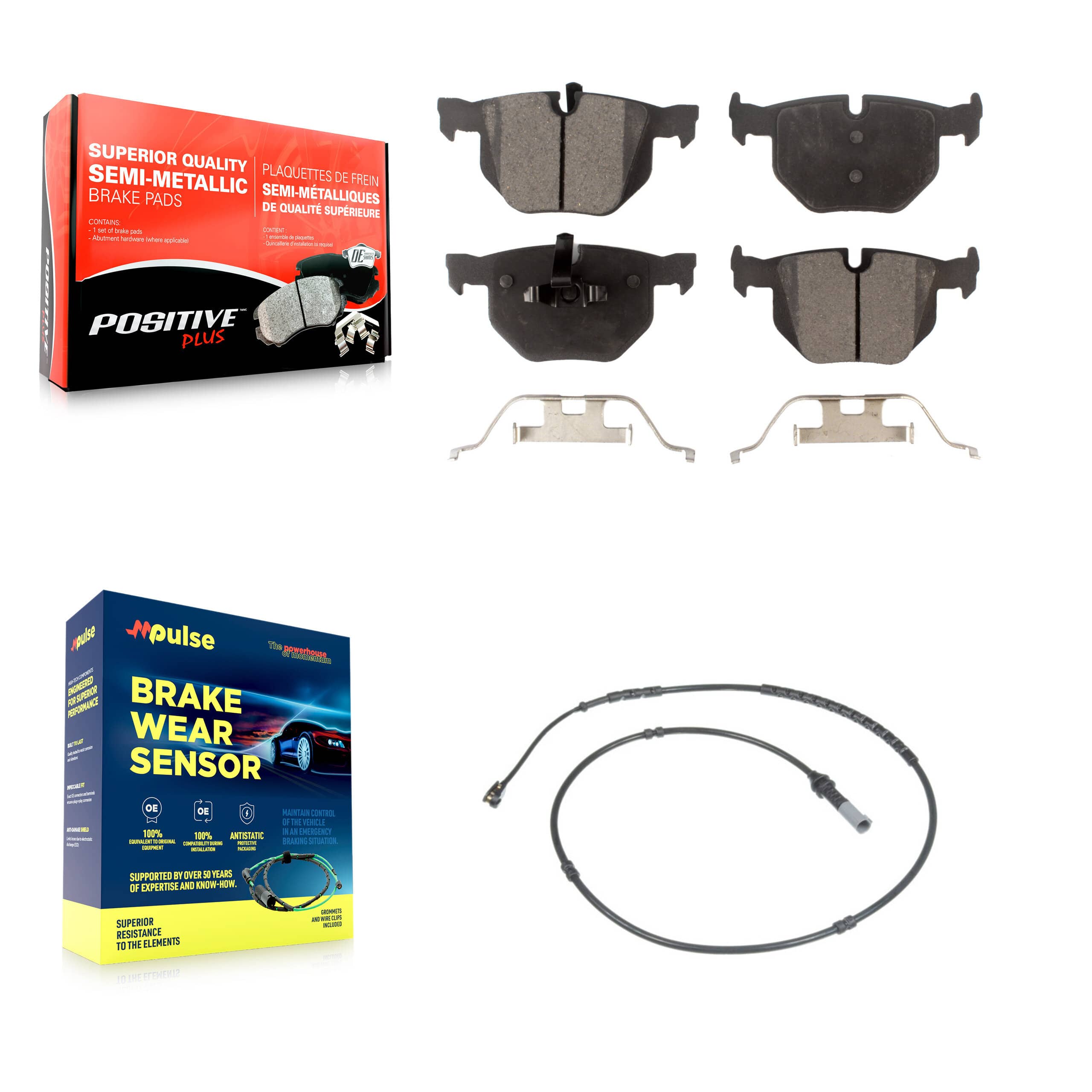 Positive Plus - KPW-101008 - Rear Disc Brake Pad Kits