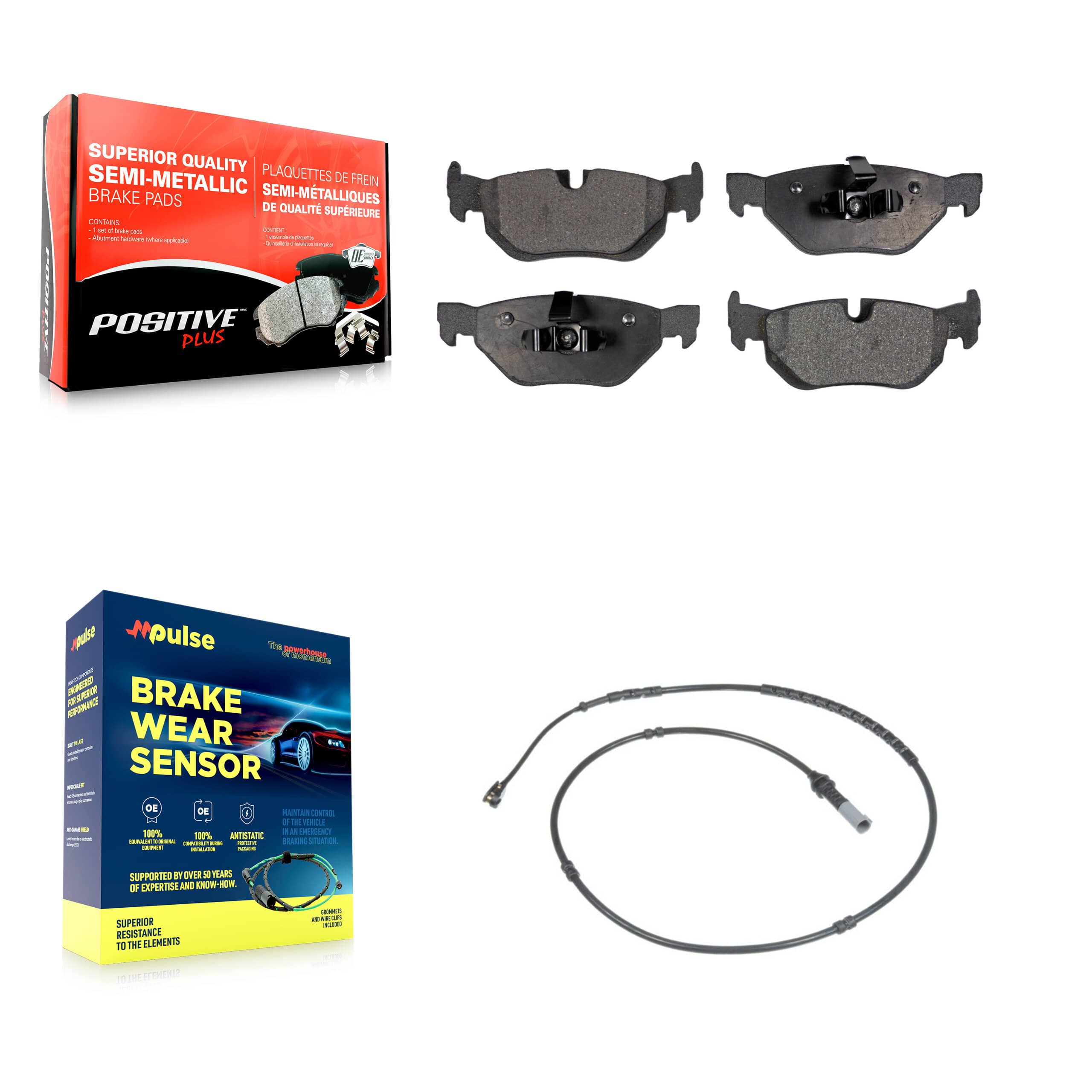 Positive Plus - KPW-101009 - Rear Disc Brake Pad Kits