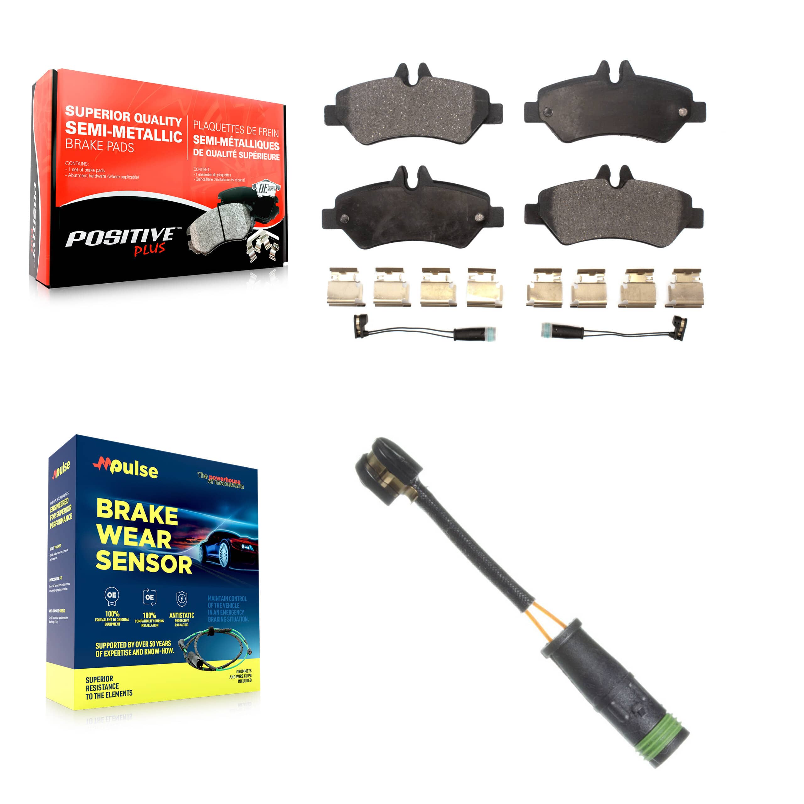 Positive Plus - KPW-101011 - Rear Disc Brake Pad Kits