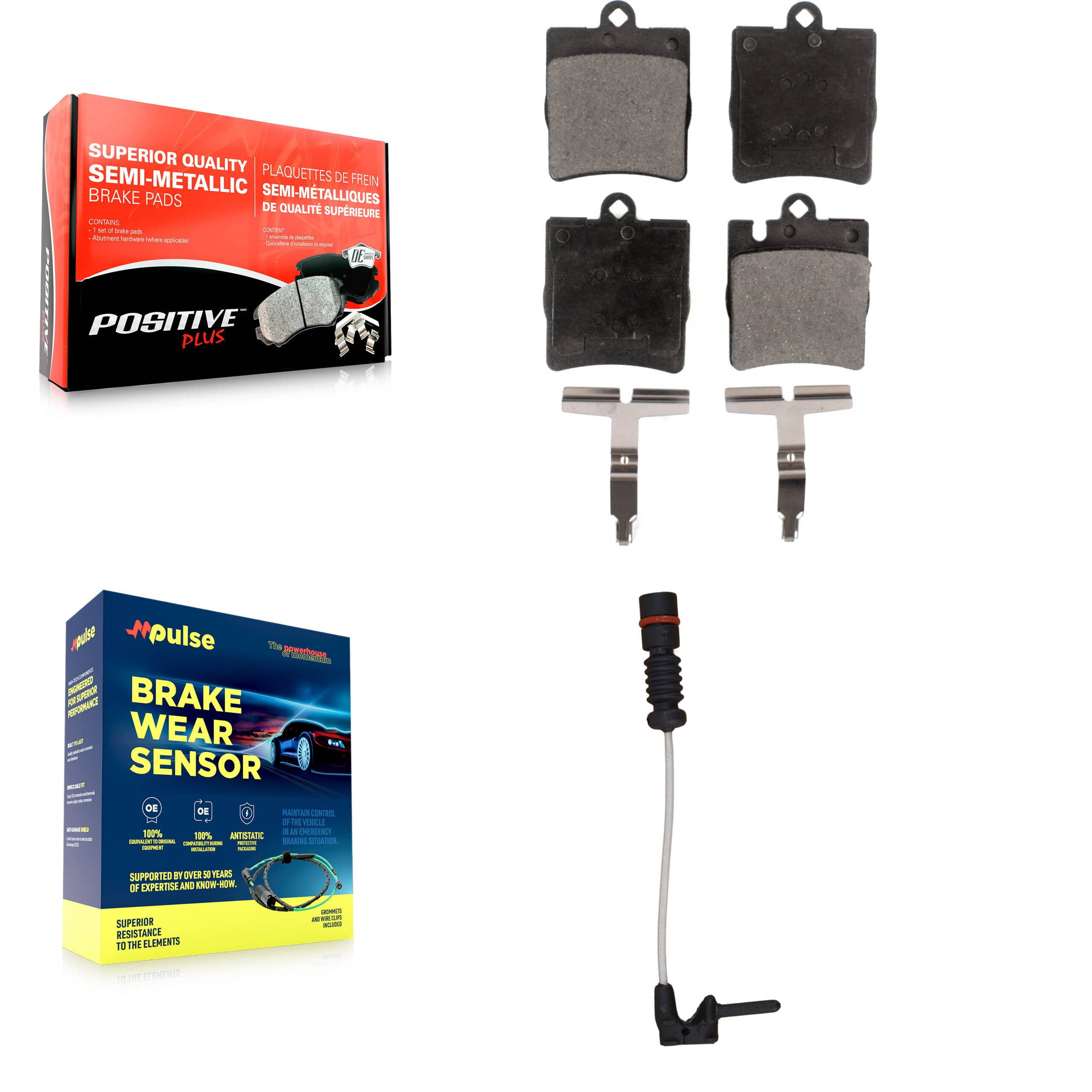 Positive Plus - KPW-101021 - Rear Disc Brake Pad Kits