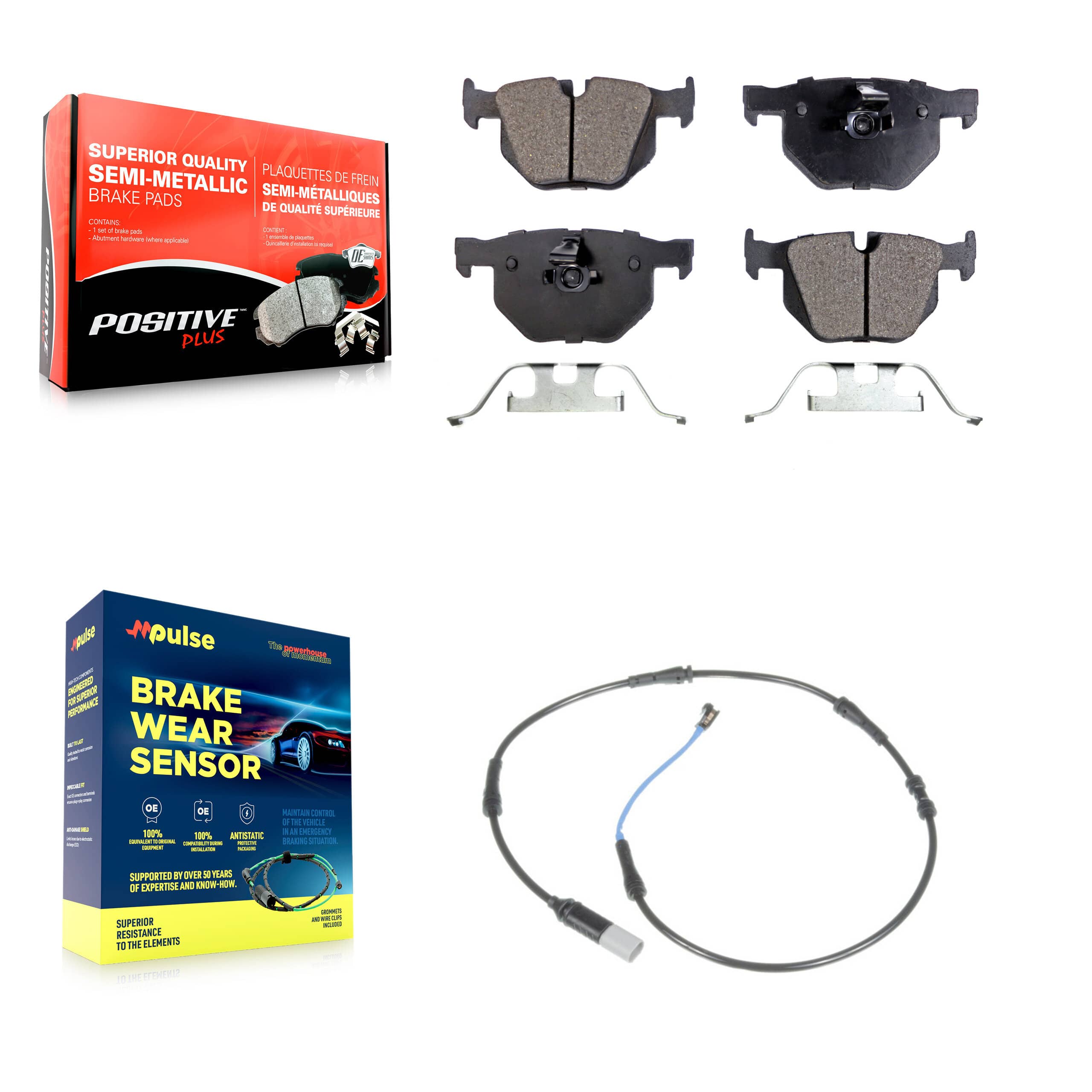 Positive Plus - KPW-101033 - Rear Disc Brake Pad Kits