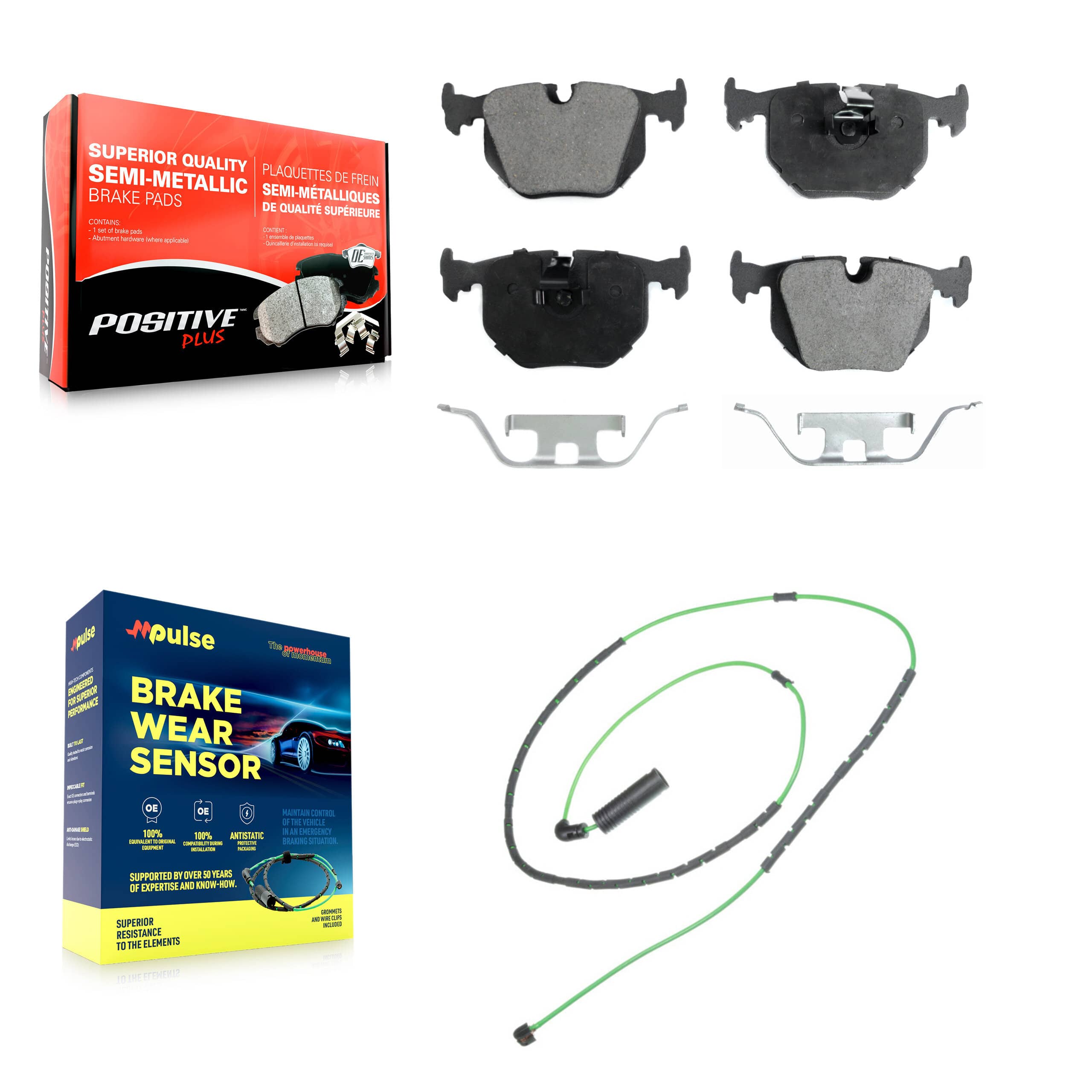 Positive Plus - KPW-101035 - Rear Disc Brake Pad Kits