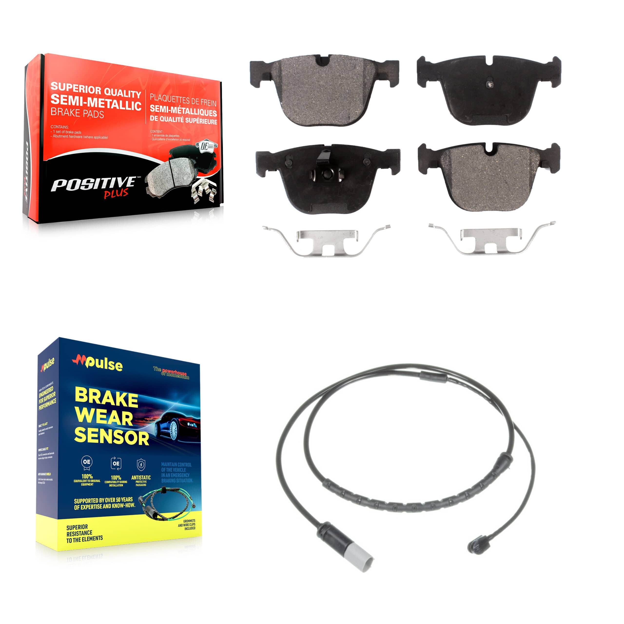 Positive Plus - KPW-101041 - Rear Disc Brake Pad Kits