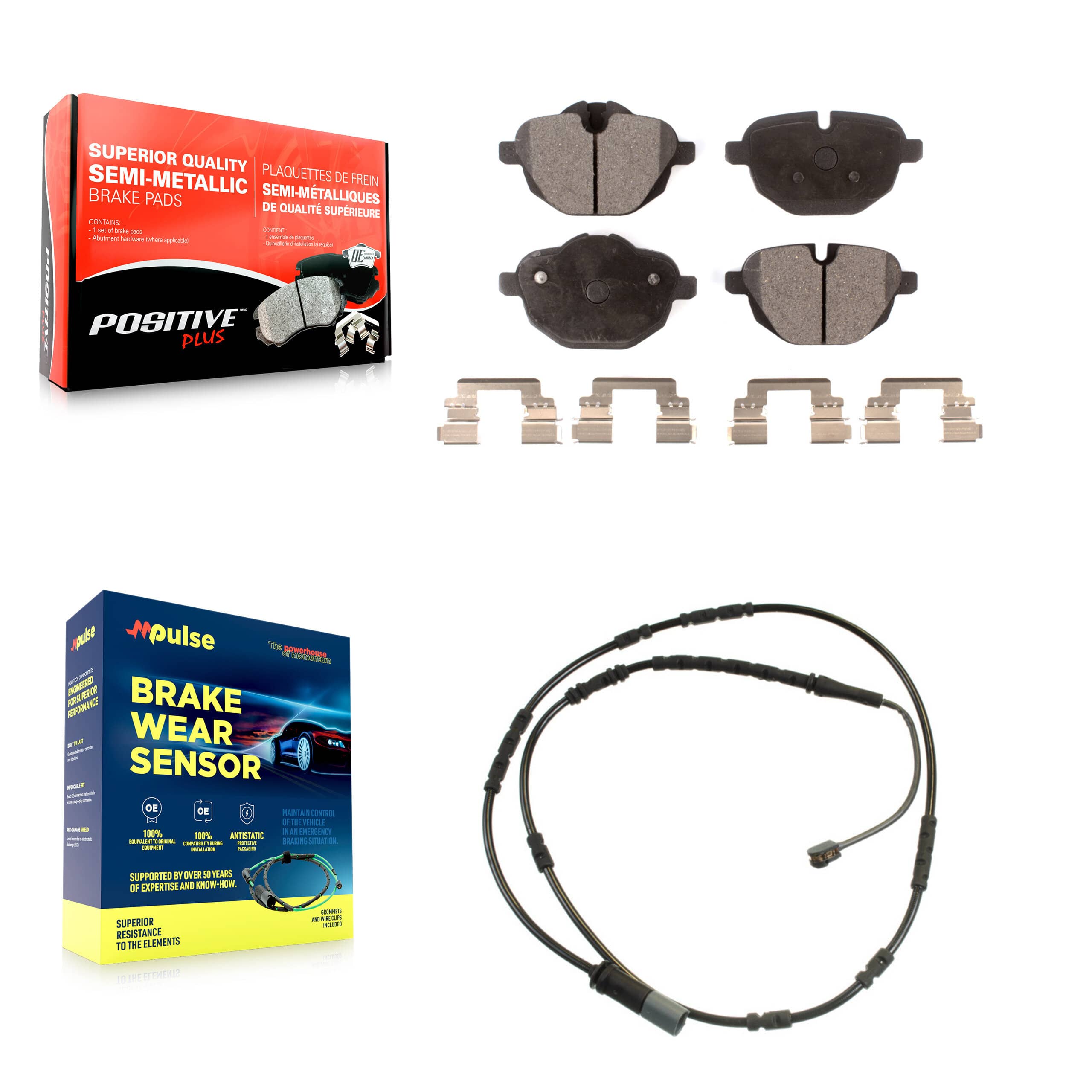 Positive Plus - KPW-101058 - Rear Disc Brake Pad Kits