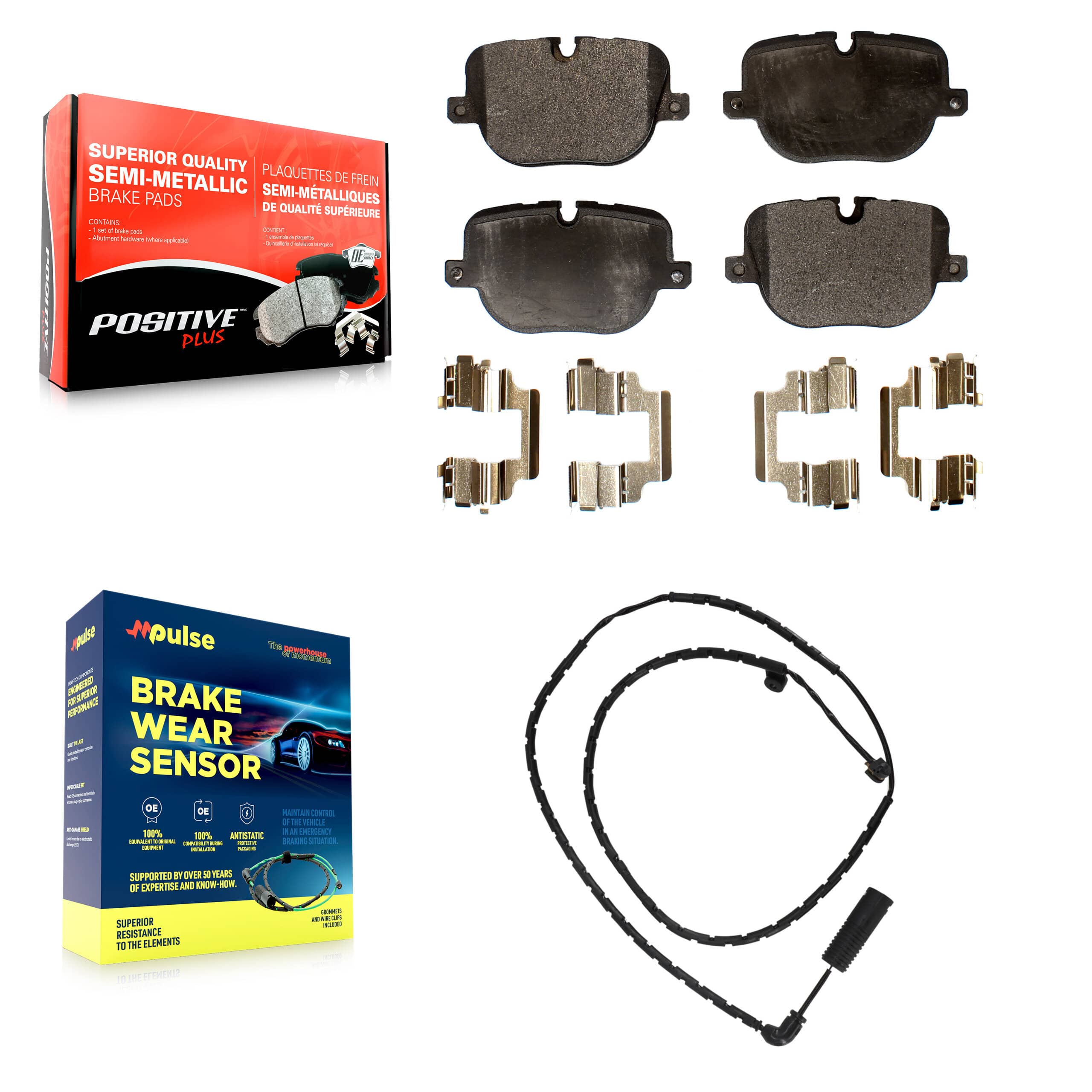 Positive Plus - KPW-101074 - Rear Disc Brake Pad Kits
