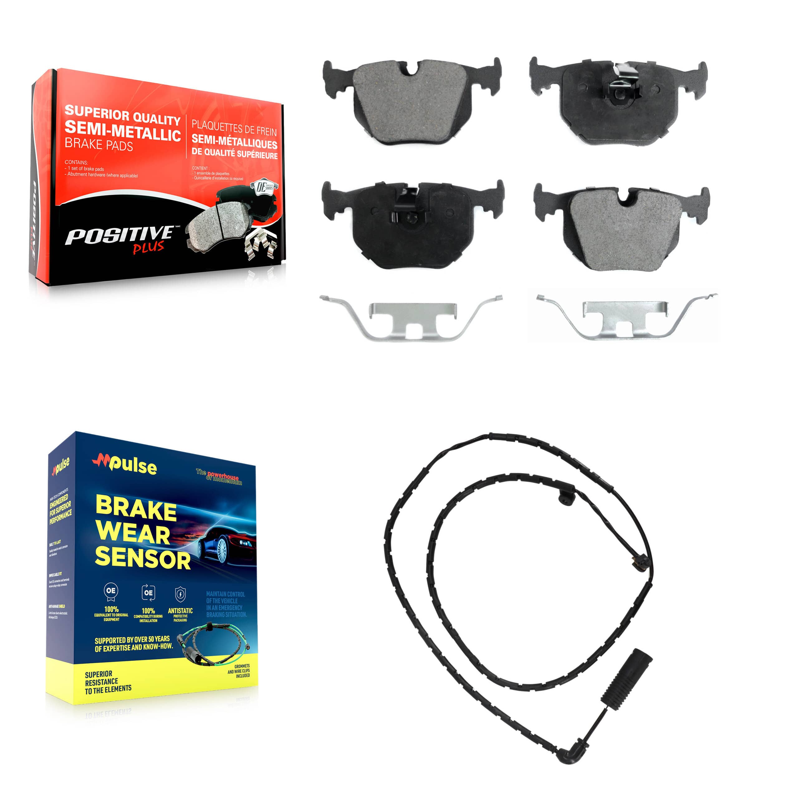 Positive Plus - KPW-101077 - Rear Disc Brake Pad Kits