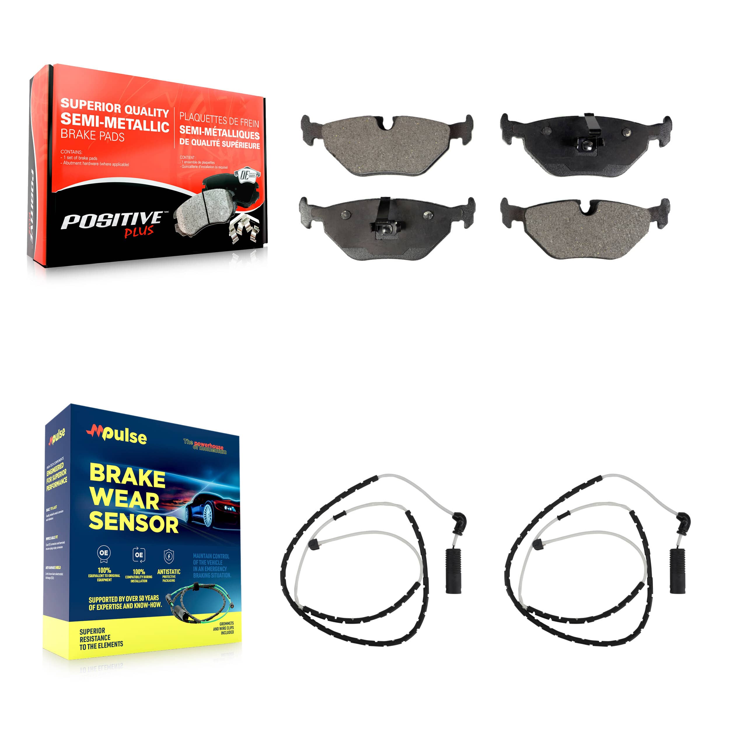 Positive Plus - KPW-101113 - Rear Disc Brake Pad Kits
