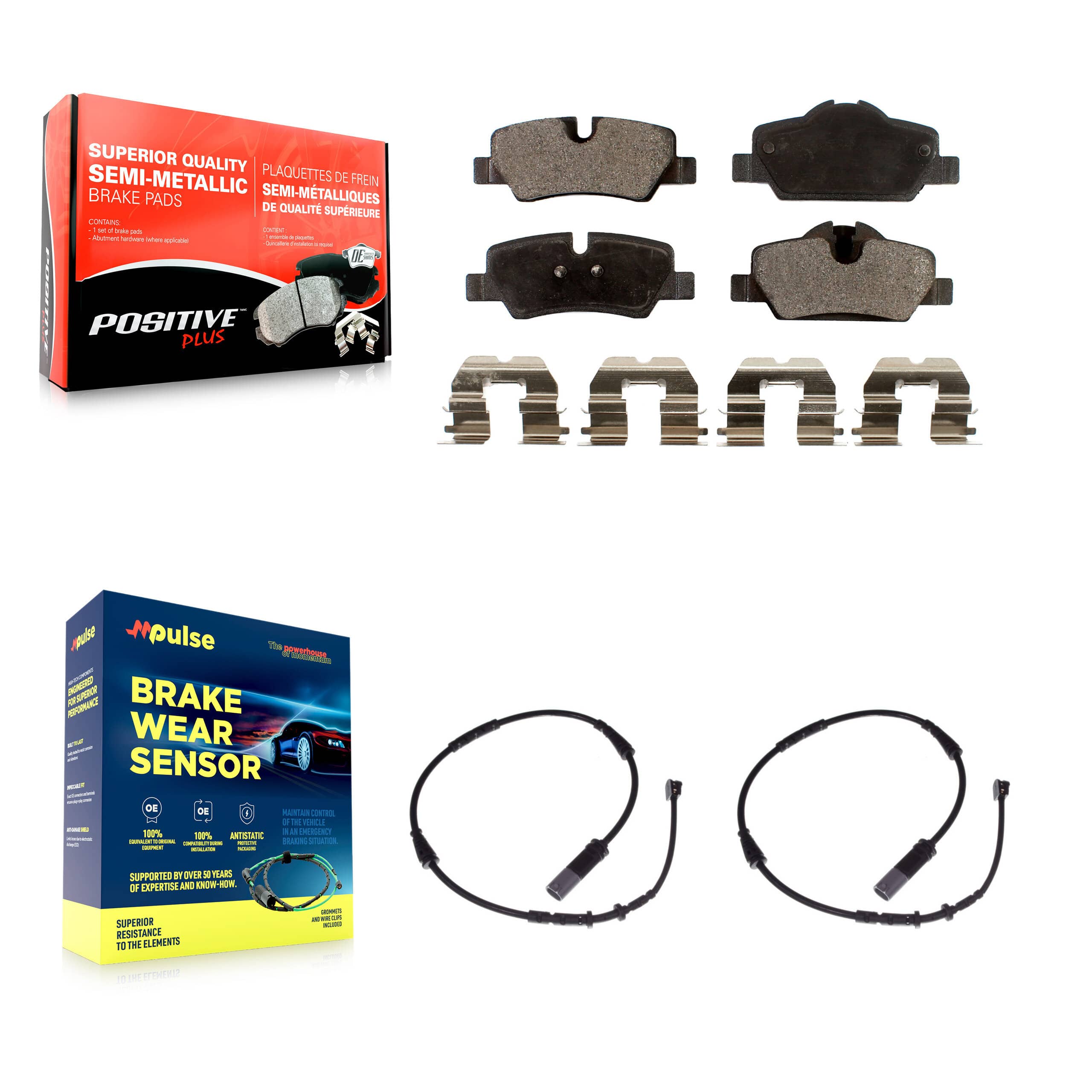 Positive Plus - KPW-101116 - Rear Disc Brake Pad Kits