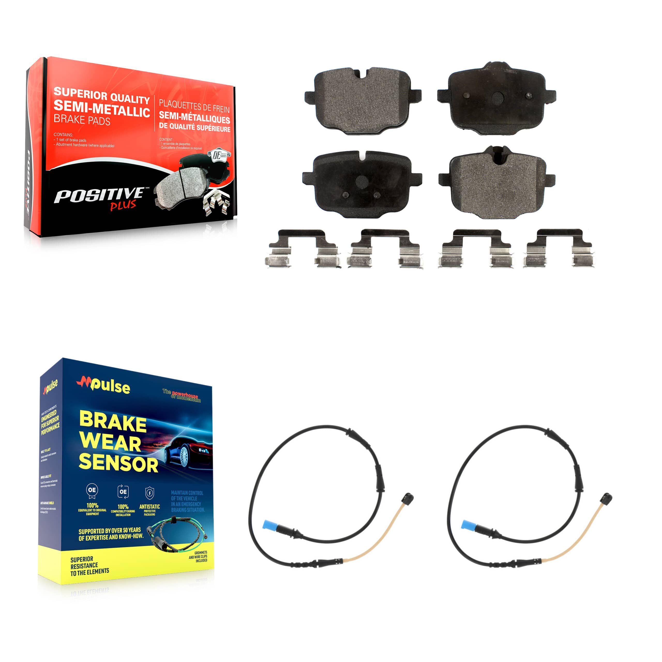 Positive Plus - KPW-101126 - Rear Disc Brake Pad Kits