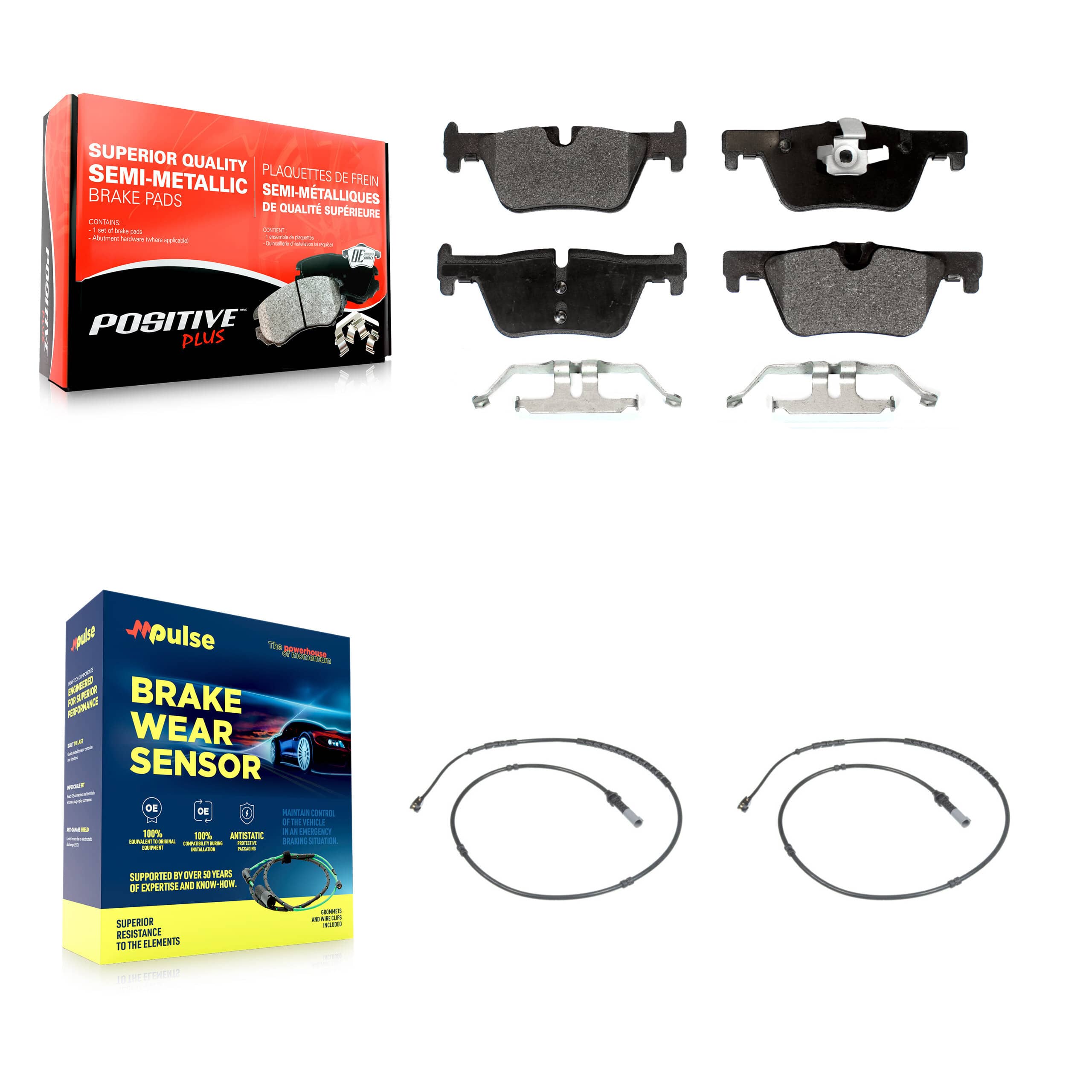 Positive Plus - KPW-101130 - Rear Disc Brake Pad Kits