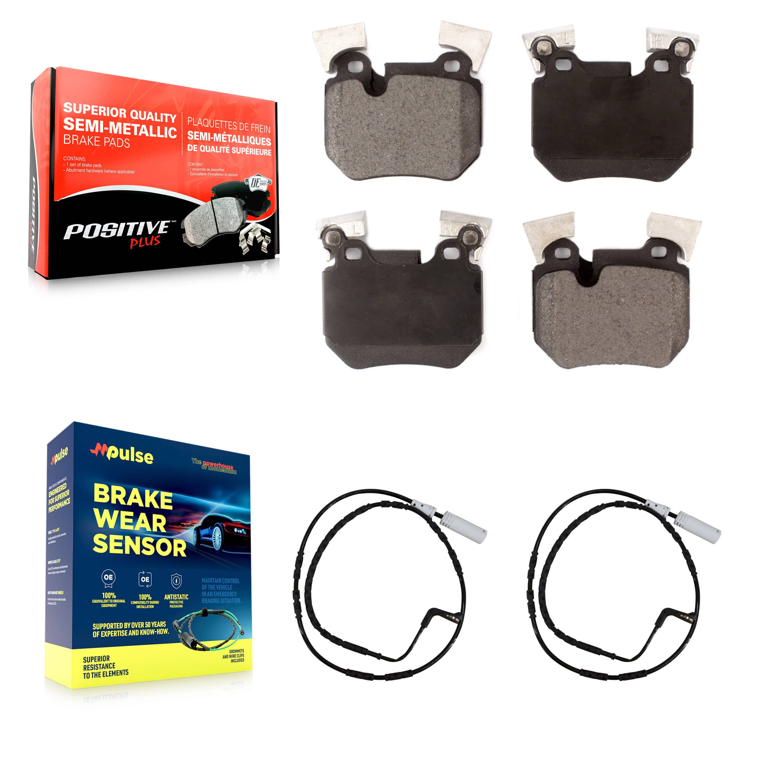 Positive Plus - KPW-101131 - Rear Disc Brake Pad Kits