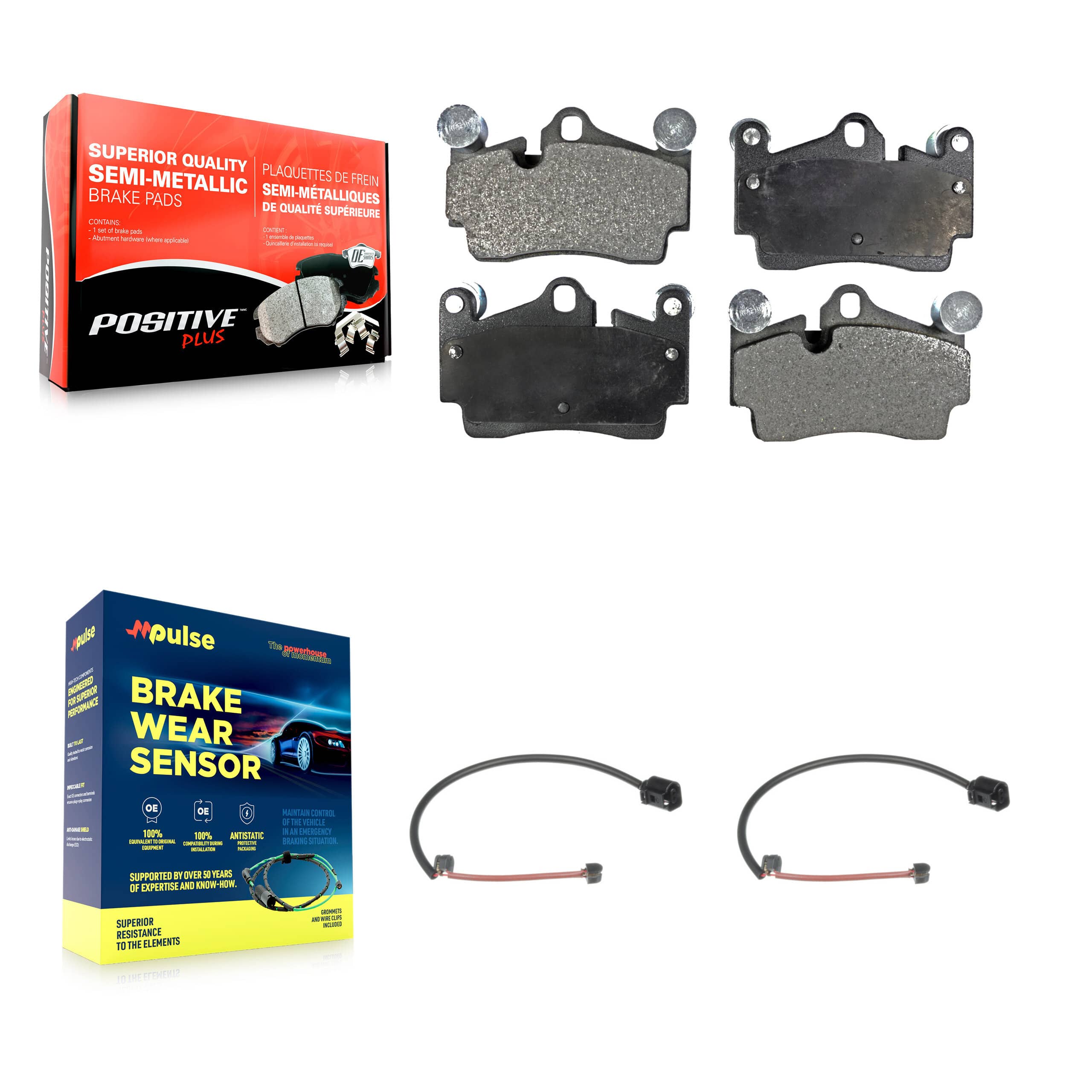 Positive Plus - KPW-101137 - Rear Disc Brake Pad Kits