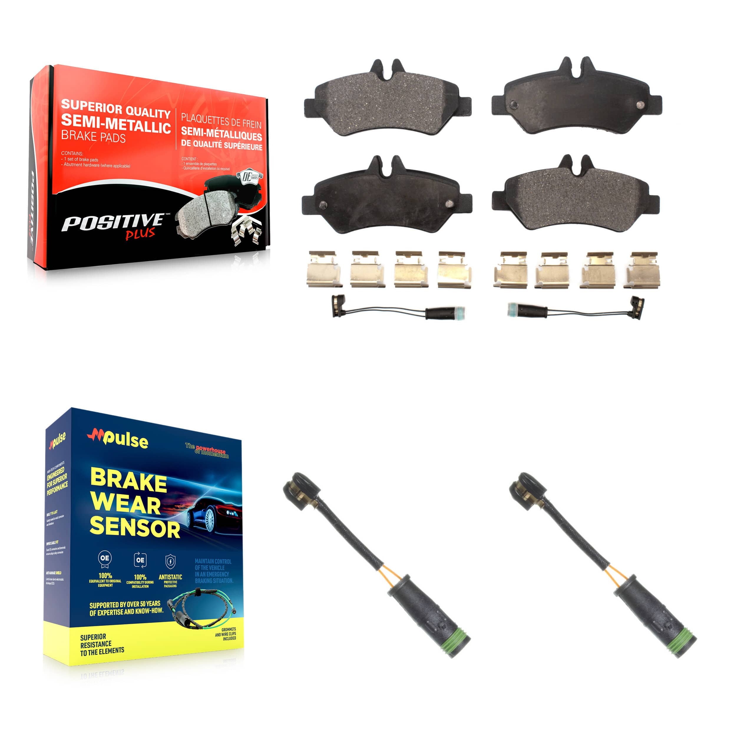 Positive Plus - KPW-101147 - Rear Disc Brake Pad Kits
