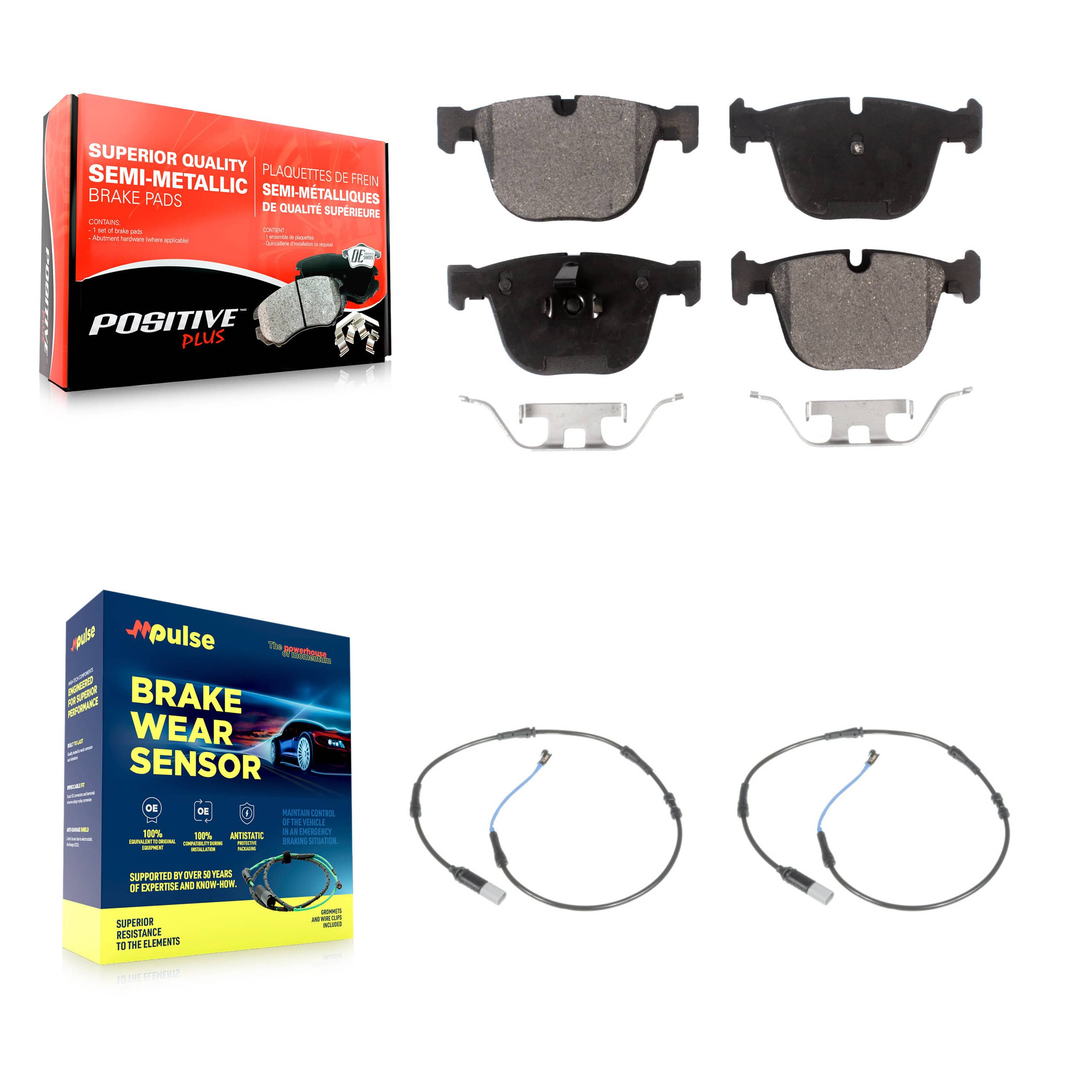 Positive Plus - KPW-101168 - Rear Disc Brake Pad Kits