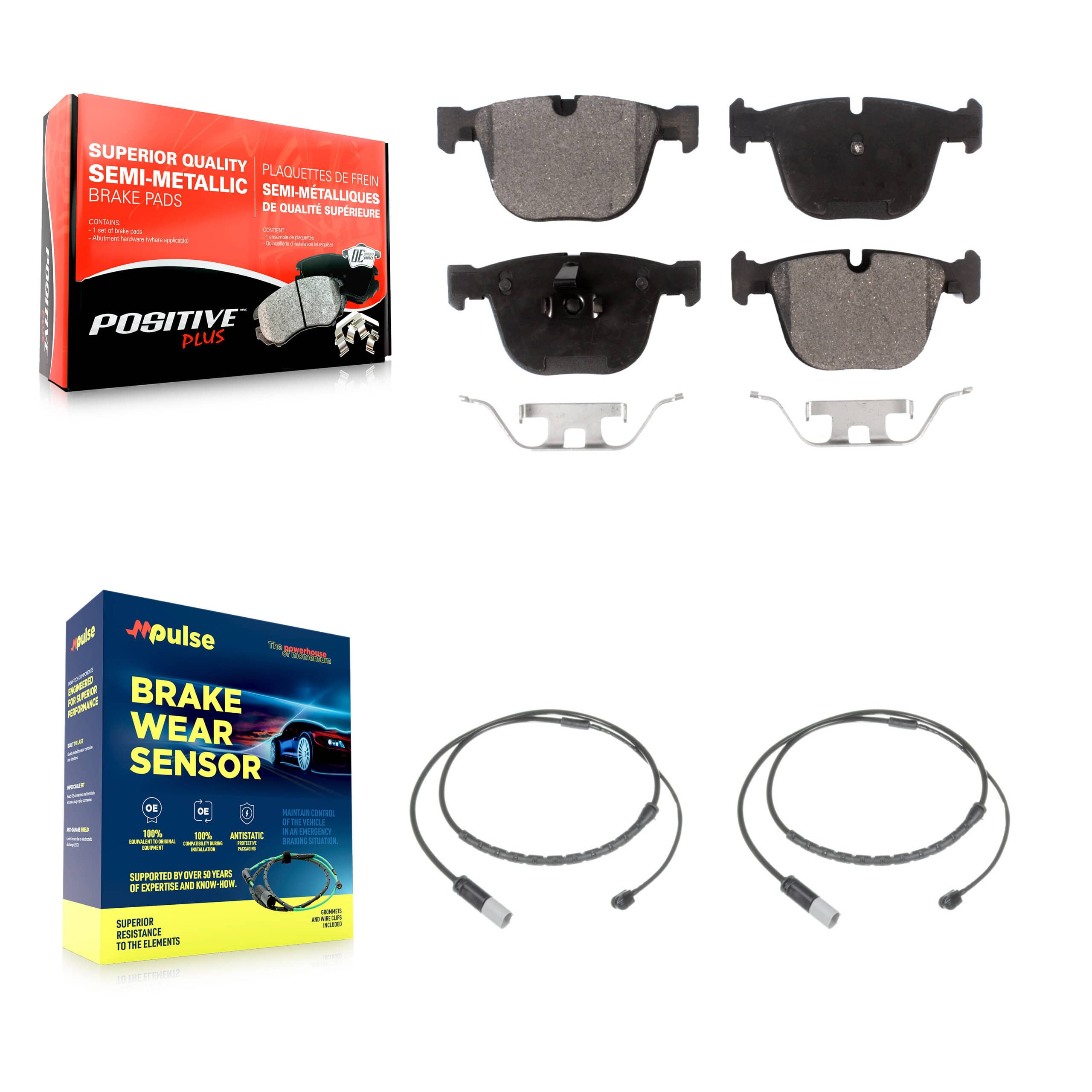 Positive Plus - KPW-101177 - Rear Disc Brake Pad Kits