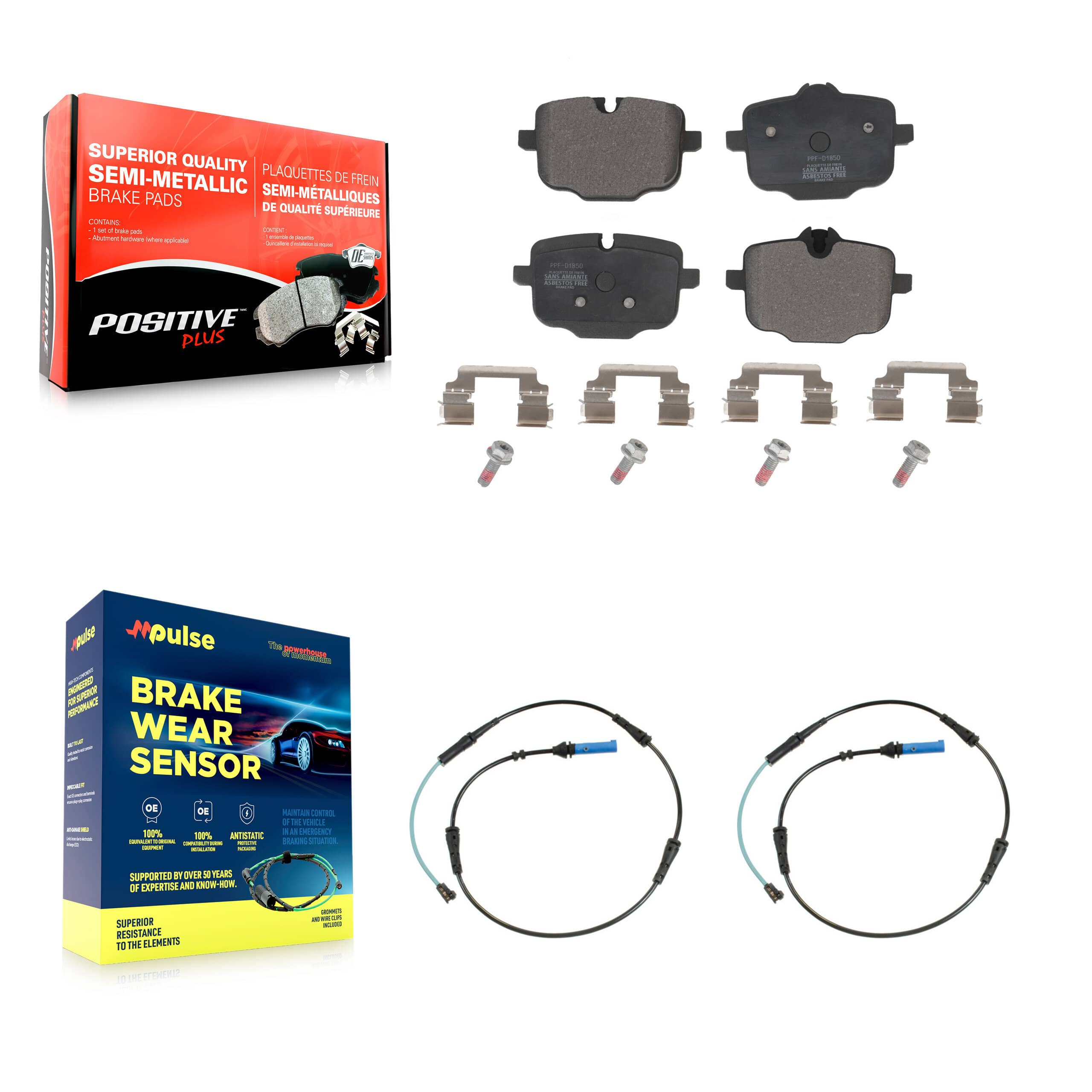 Positive Plus - KPW-101211 - Rear Disc Brake Pad Kits
