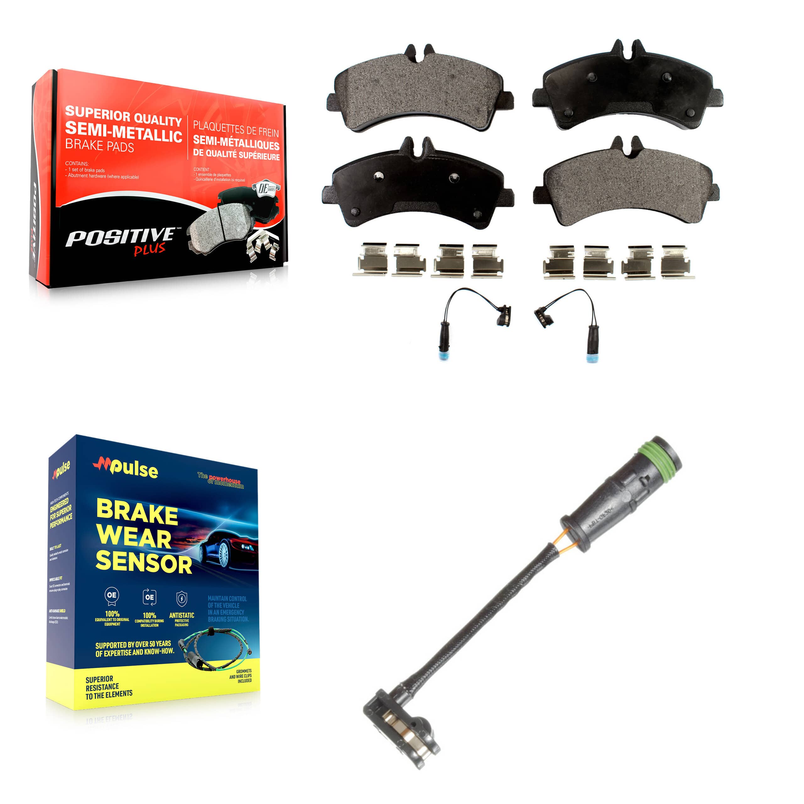 Positive Plus - KPW-101330 - Rear Disc Brake Pad Kits