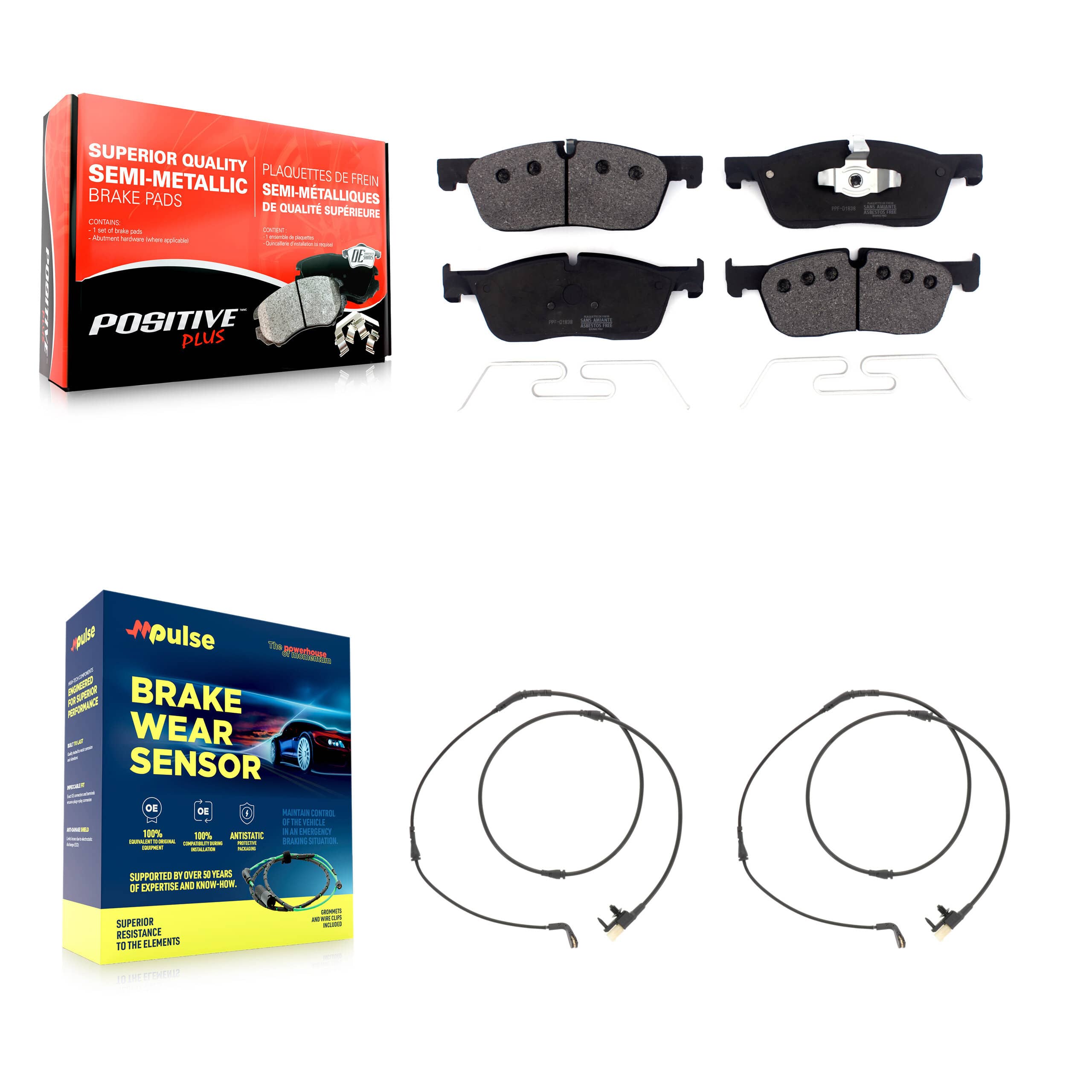 Positive Plus - KPW-101402 - Front Disc Brake Pad Kits