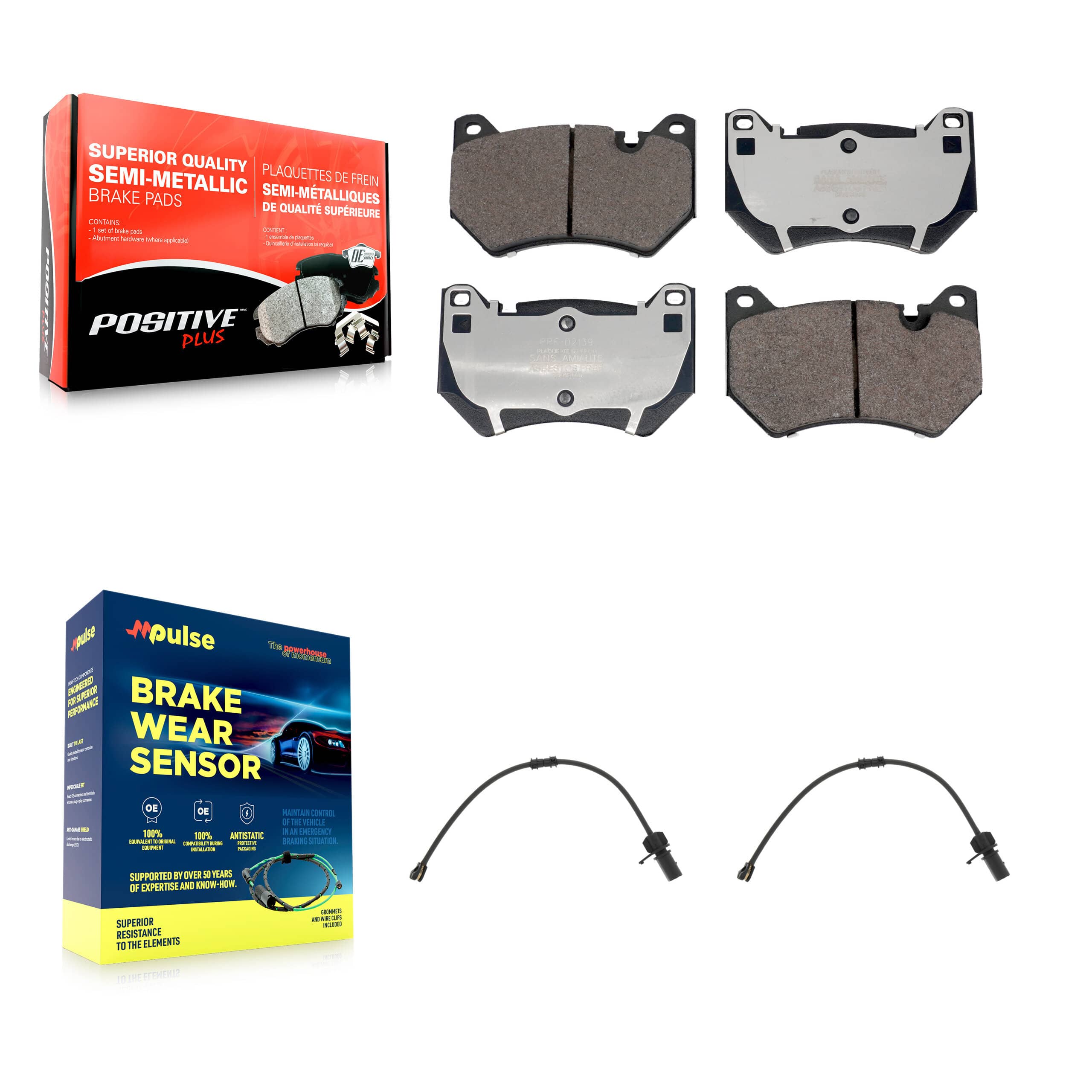 Positive Plus - KPW-101403 - Front Disc Brake Pad Kits