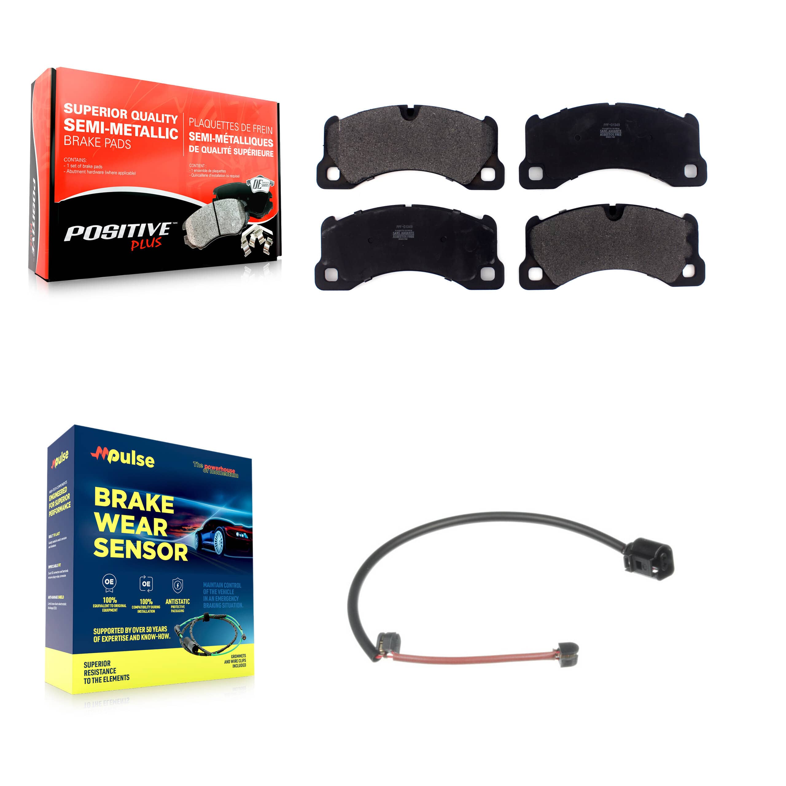 Positive Plus - KPW-101567 - Front Disc Brake Pad Kits
