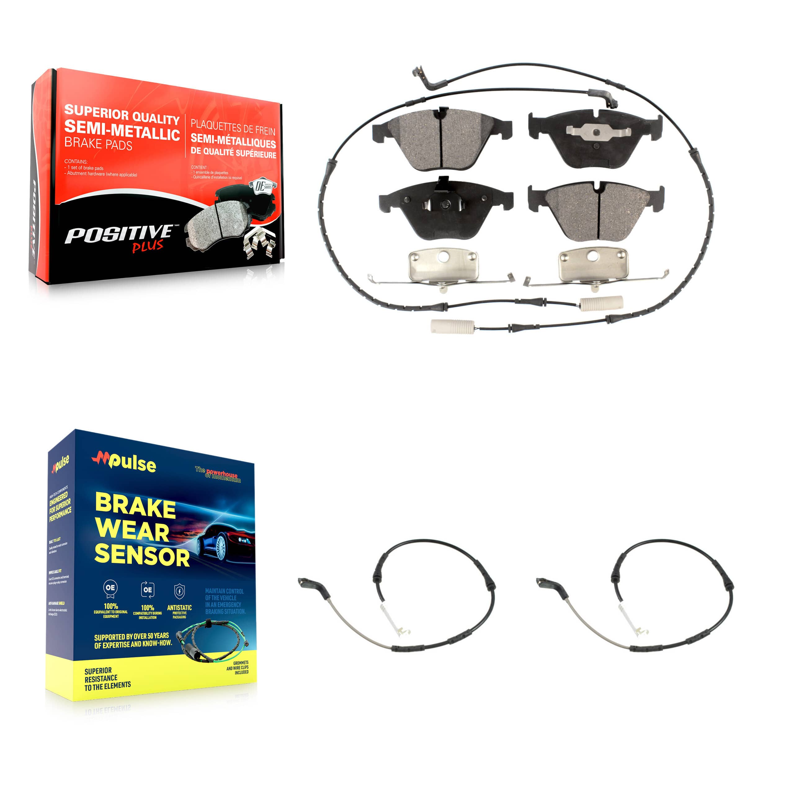 Positive Plus - KPW-101581 - Front Disc Brake Pad Kits