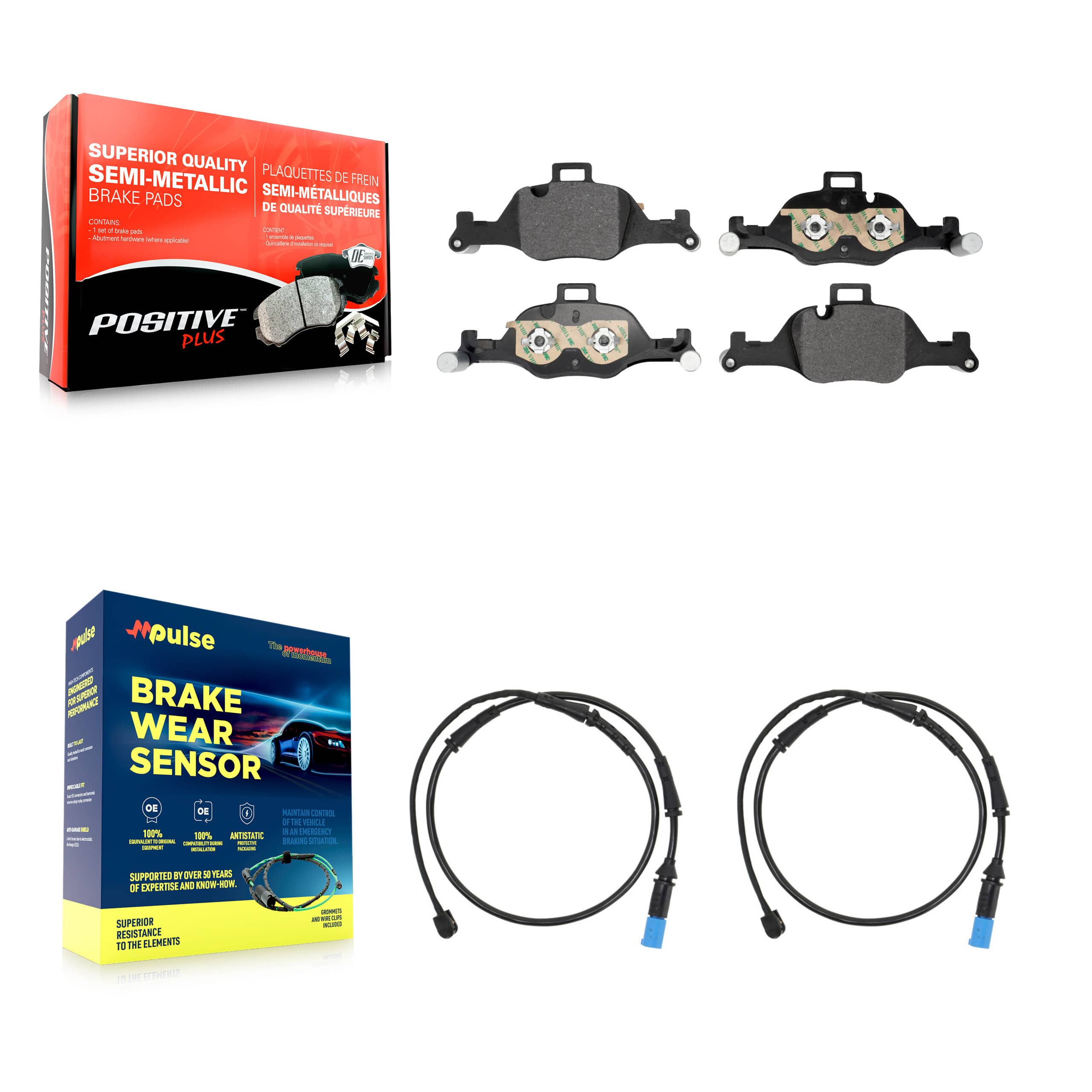 Positive Plus - KPW-101582 - Front Disc Brake Pad Kits