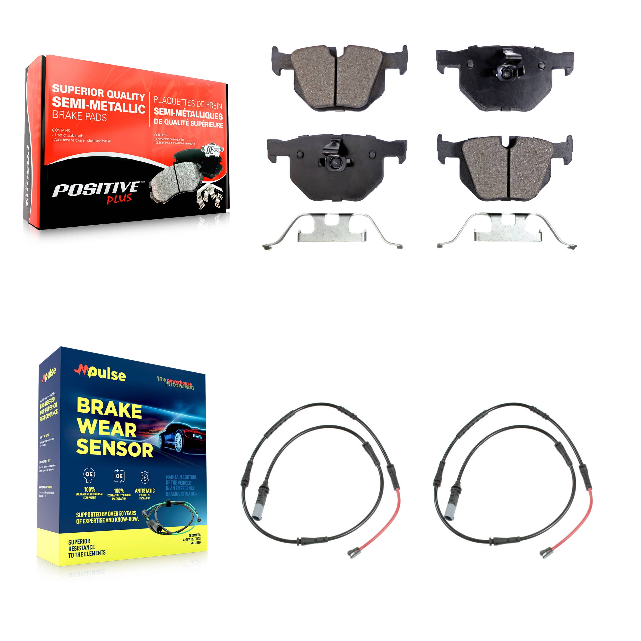 Positive Plus - KPW-101629 - Rear Disc Brake Pad Kits