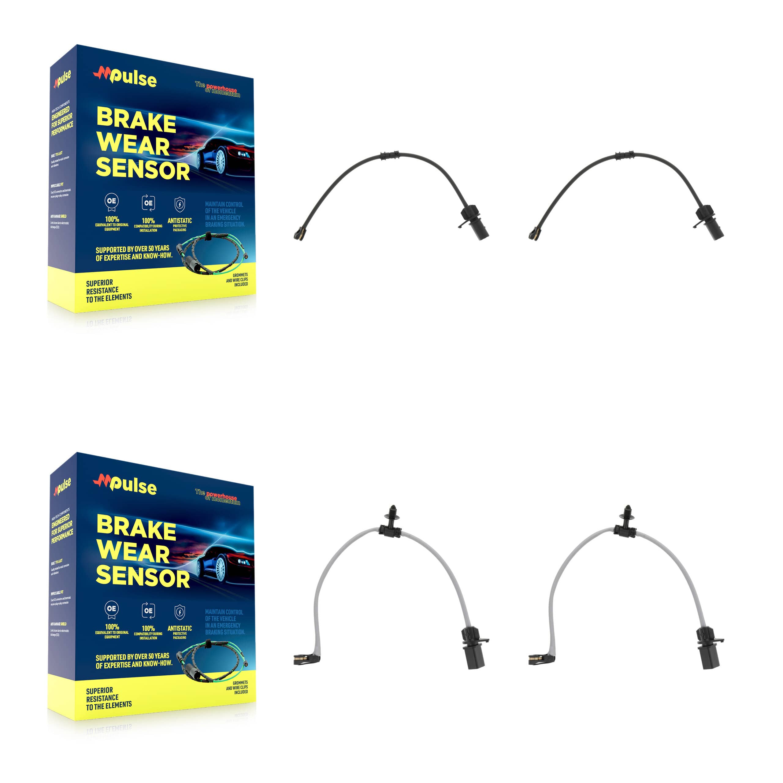 Mpulse - KSE-100481 - Front and Rear Disc Brake Pad Wear Sensor Kits