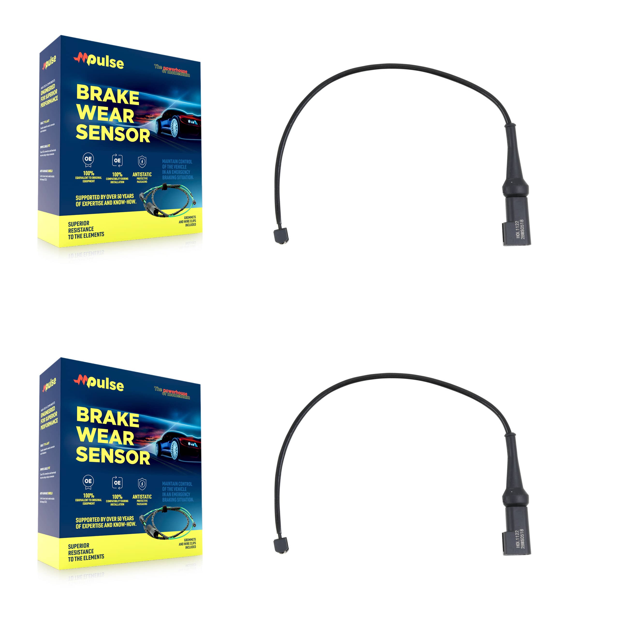 Mpulse - KSE-100514 - Rear Disc Brake Pad Wear Sensor Kits