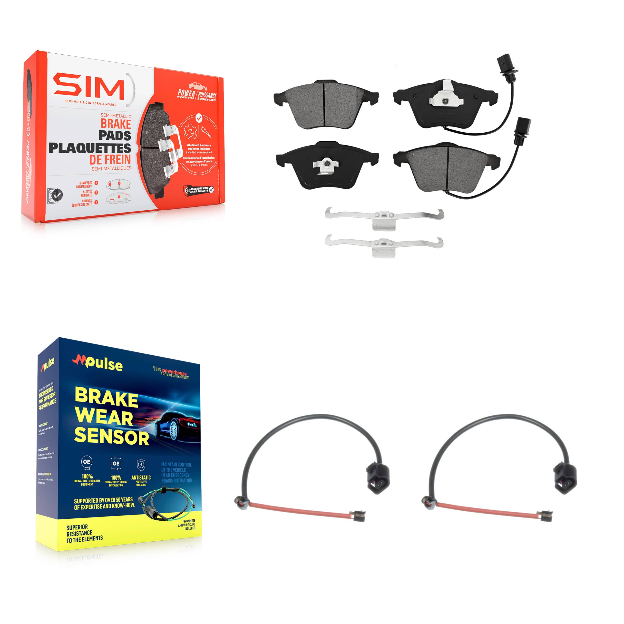 SIM - KSW-100432 - Front Disc Brake Pad Kits