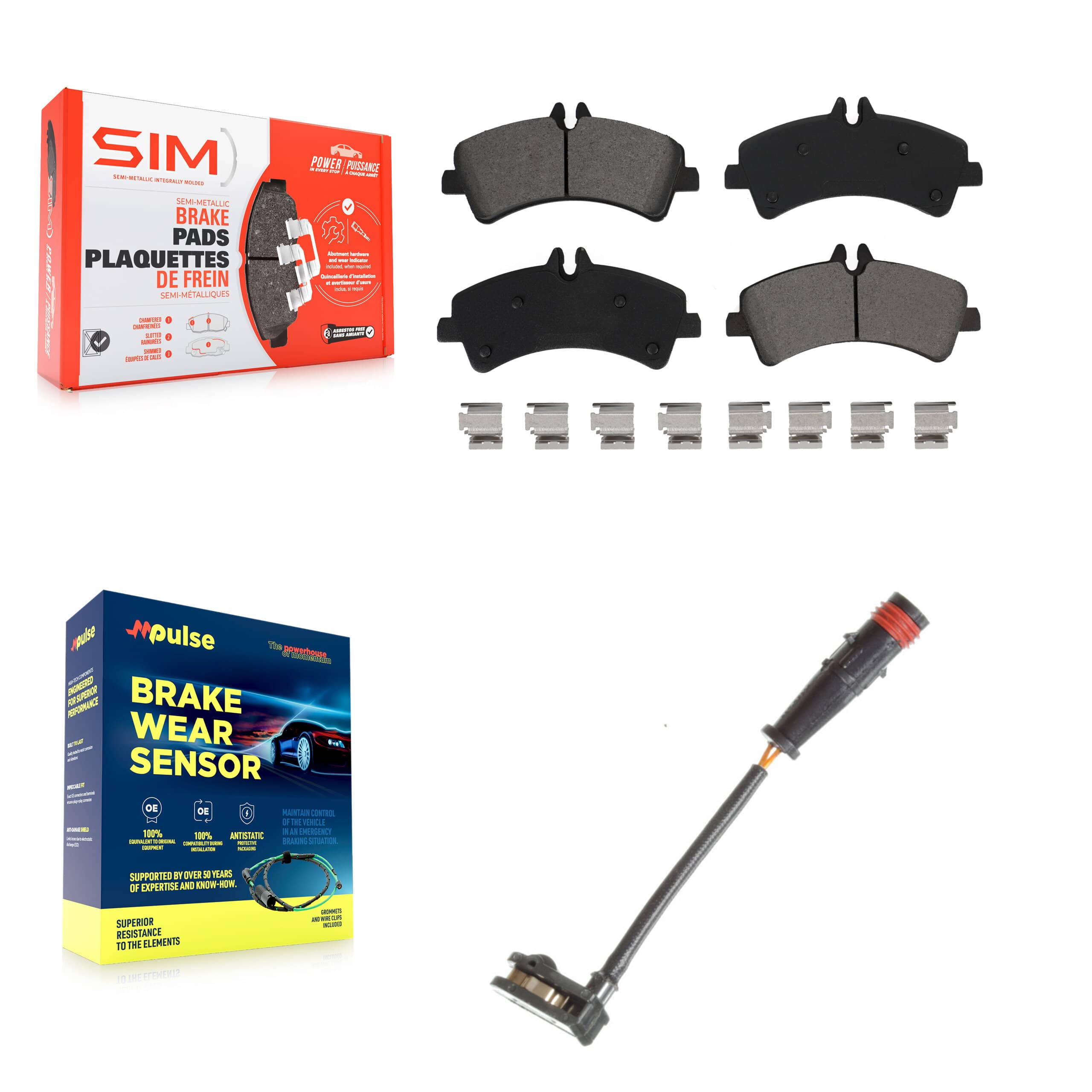 SIM - KSW-100543 - Rear Disc Brake Pad Kits
