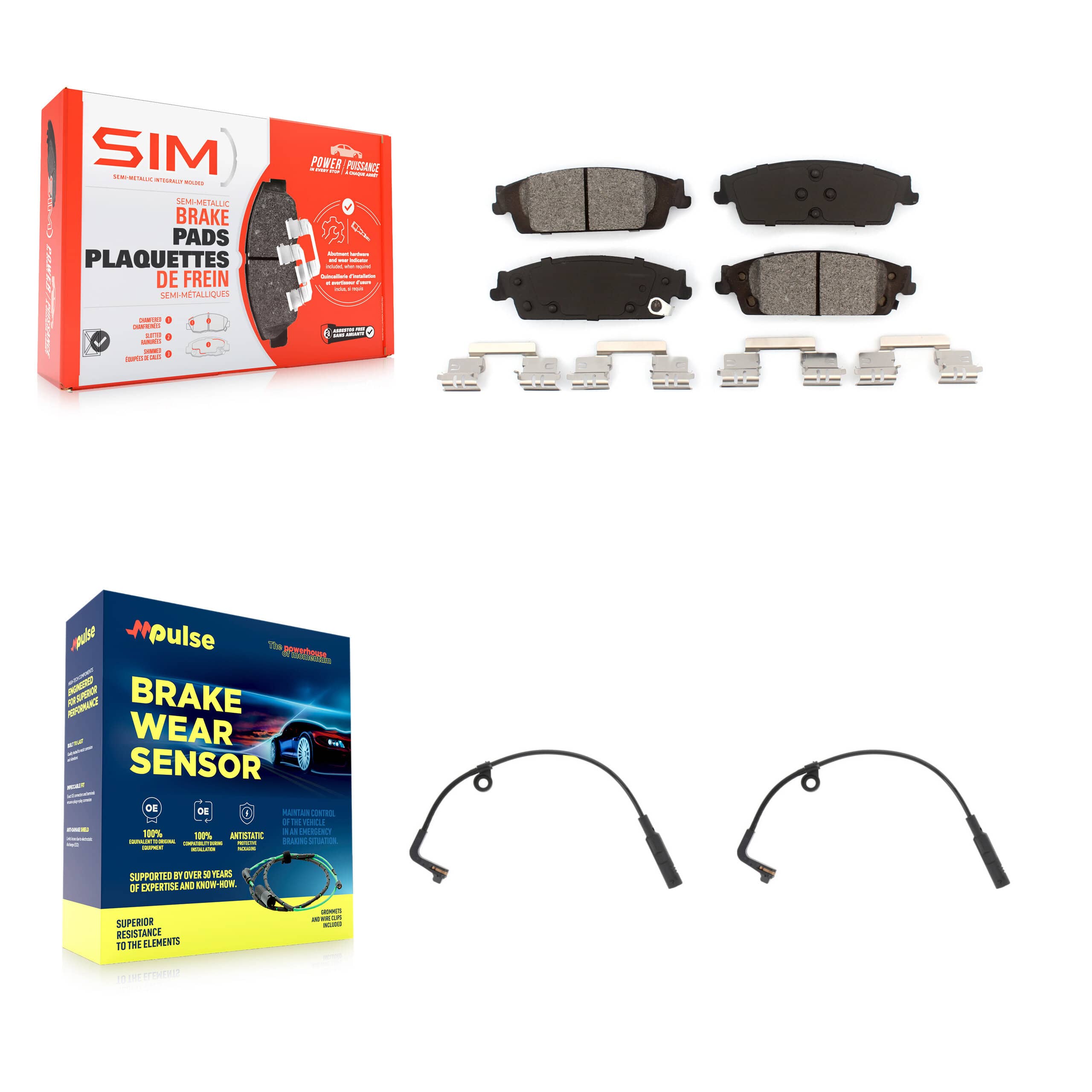 SIM - KSW-100592 - Rear Disc Brake Pad Kits