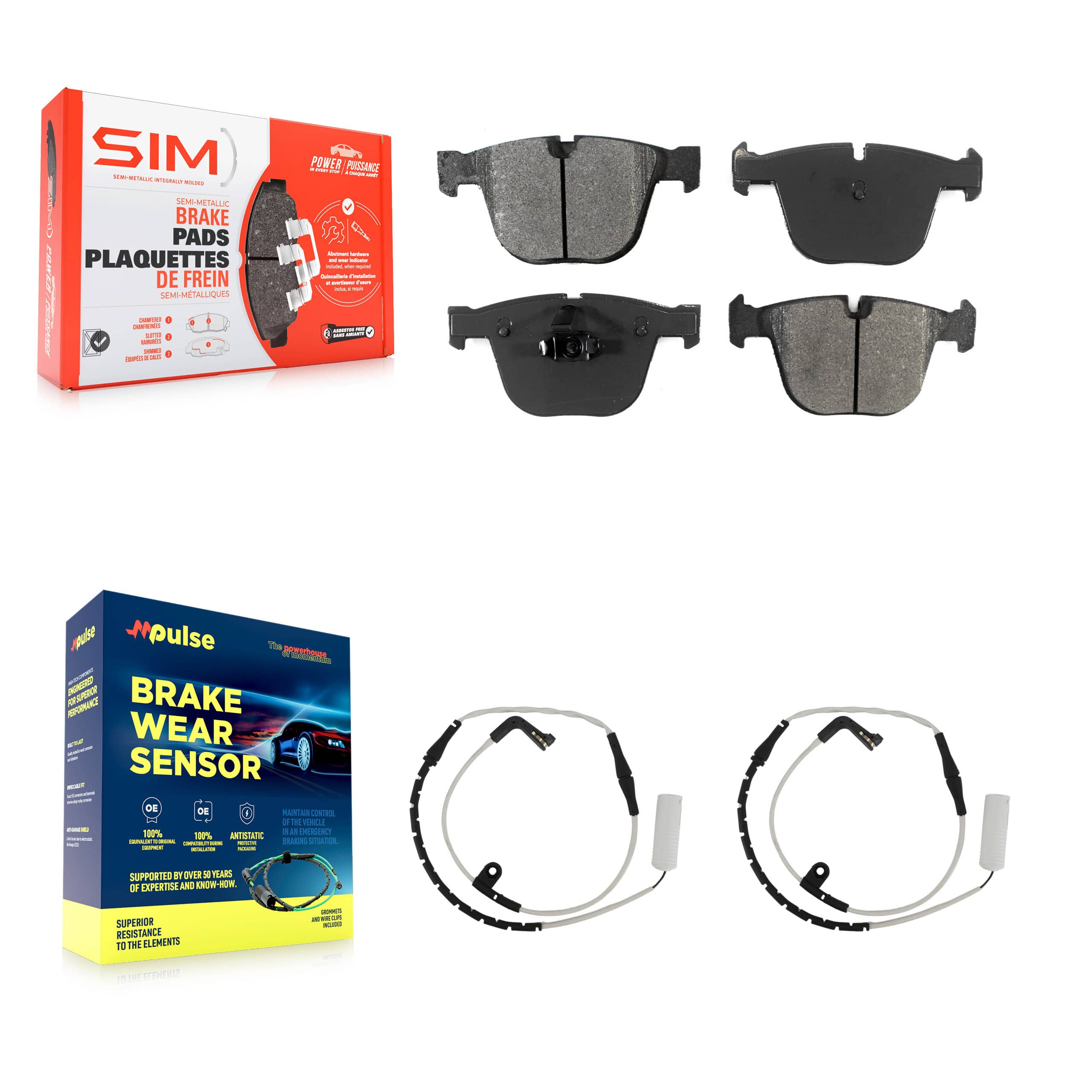 SIM - KSW-100593 - Rear Disc Brake Pad Kits