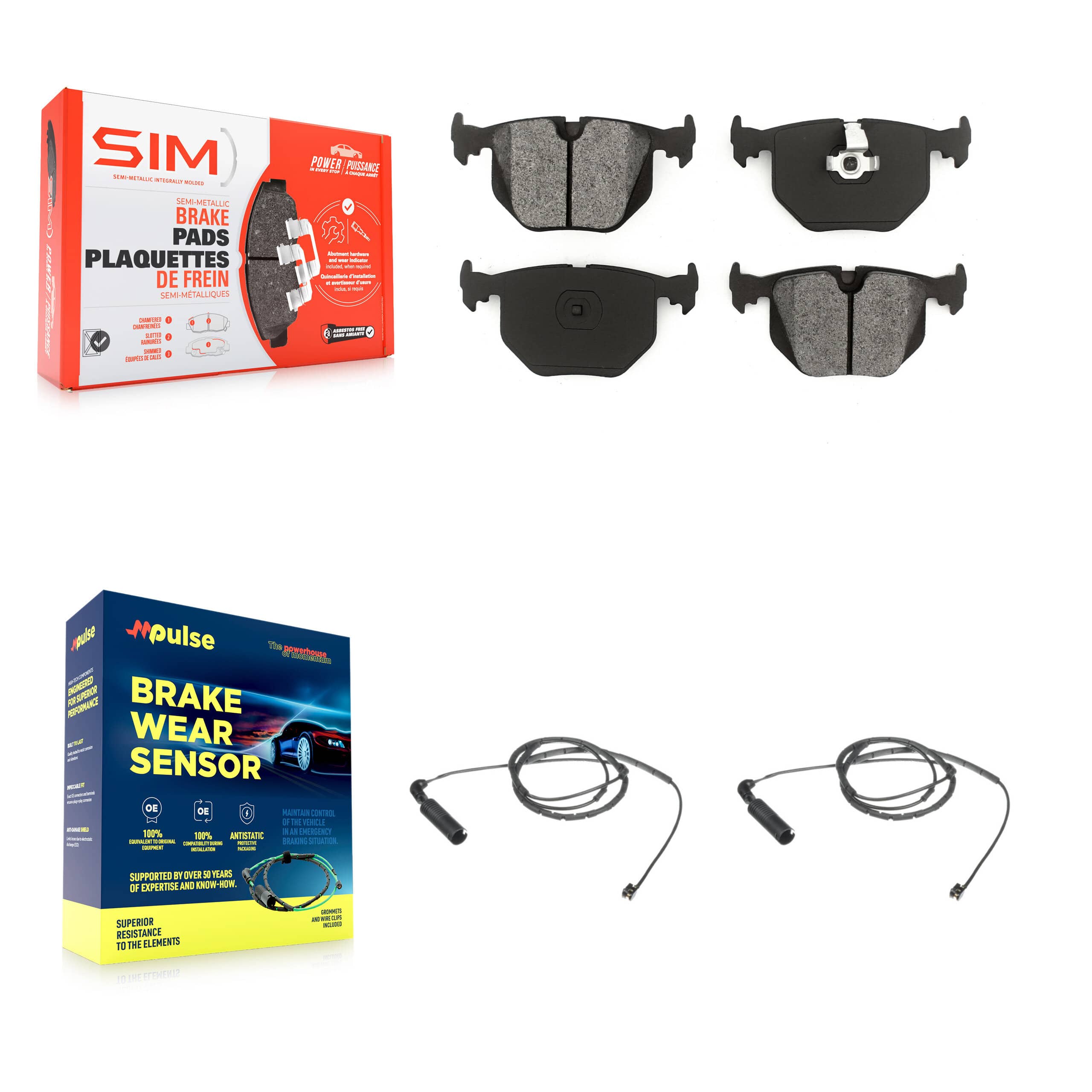 SIM - KSW-100603 - Rear Disc Brake Pad Kits