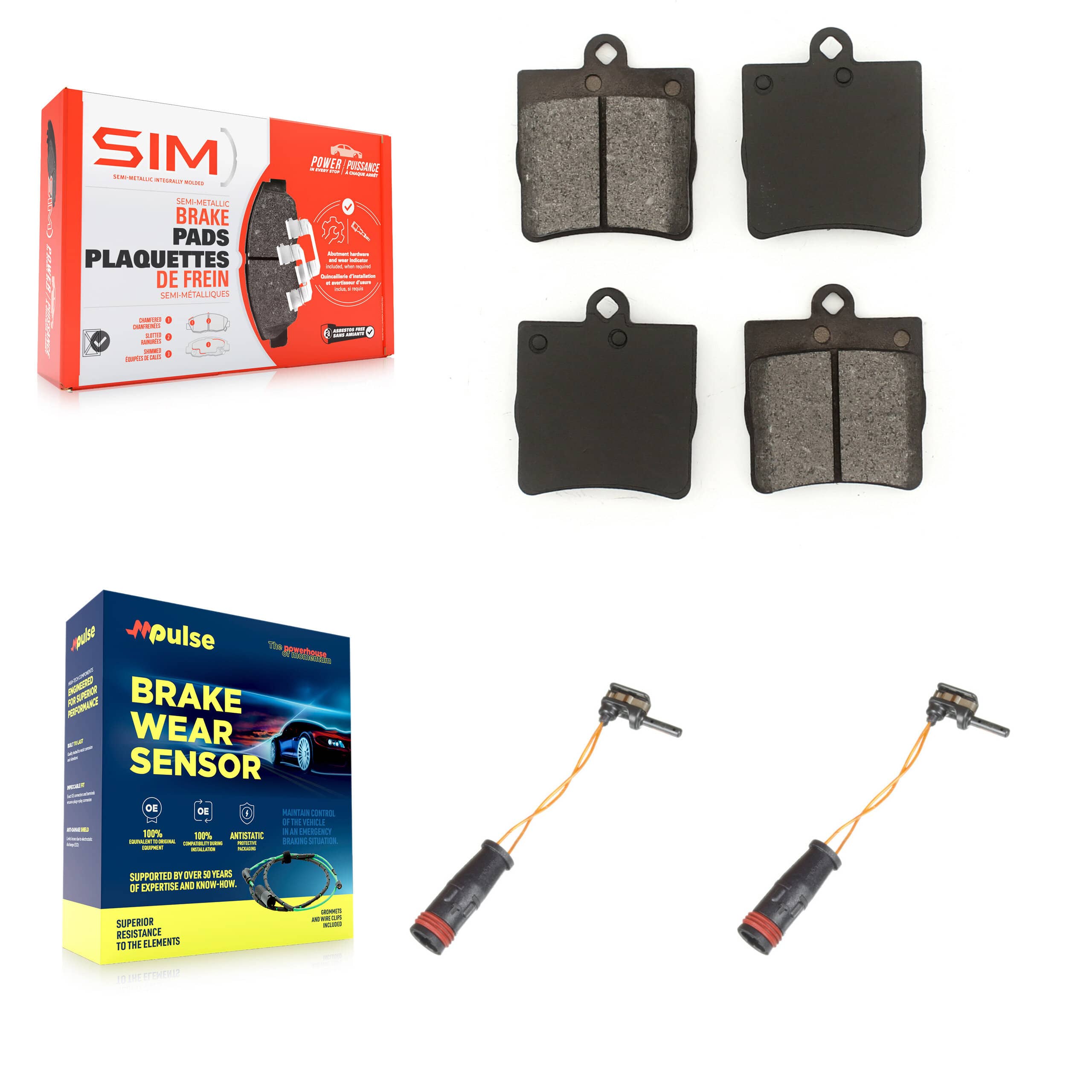 SIM - KSW-100639 - Rear Disc Brake Pad Kits