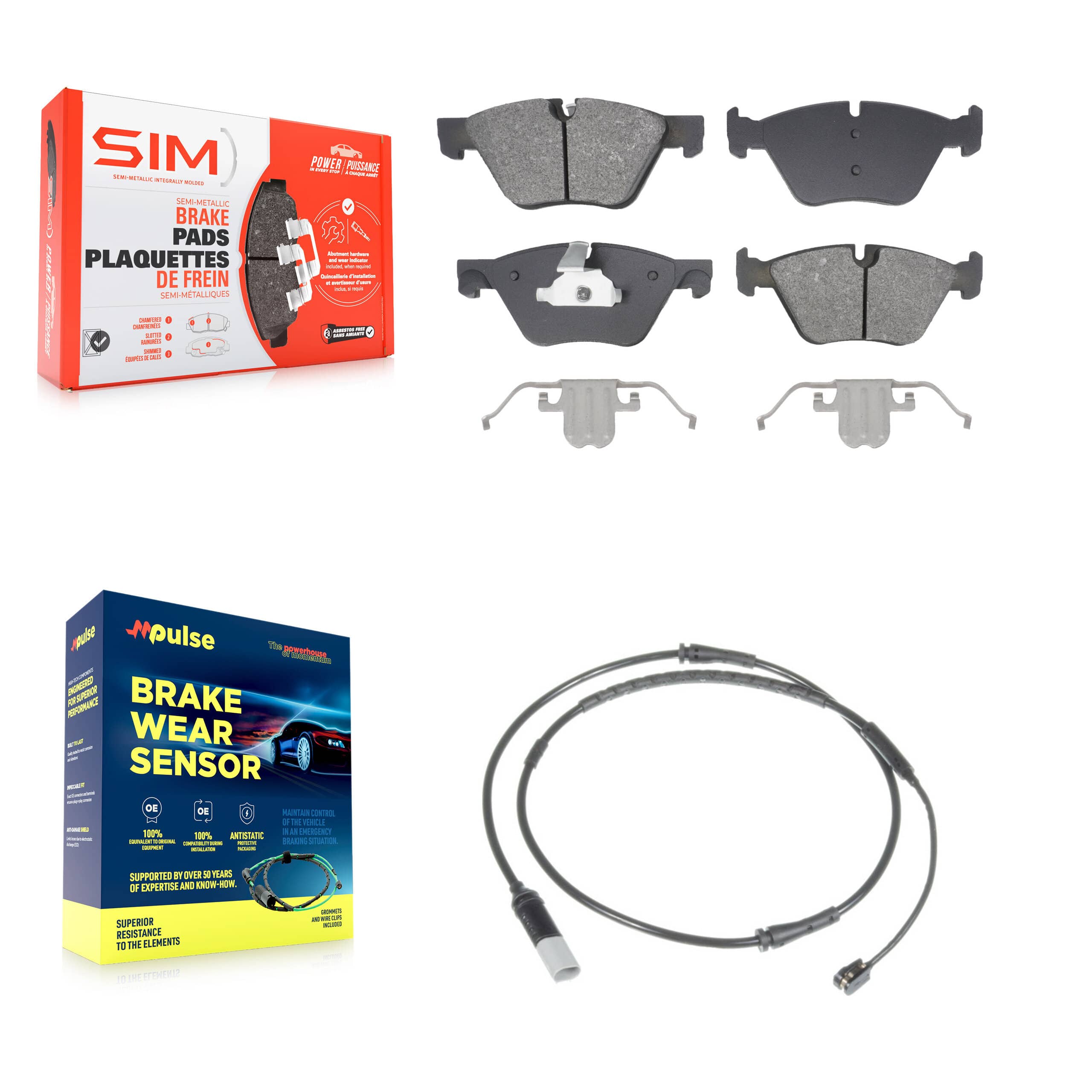SIM - KSW-100788 - Front Disc Brake Pad Kits