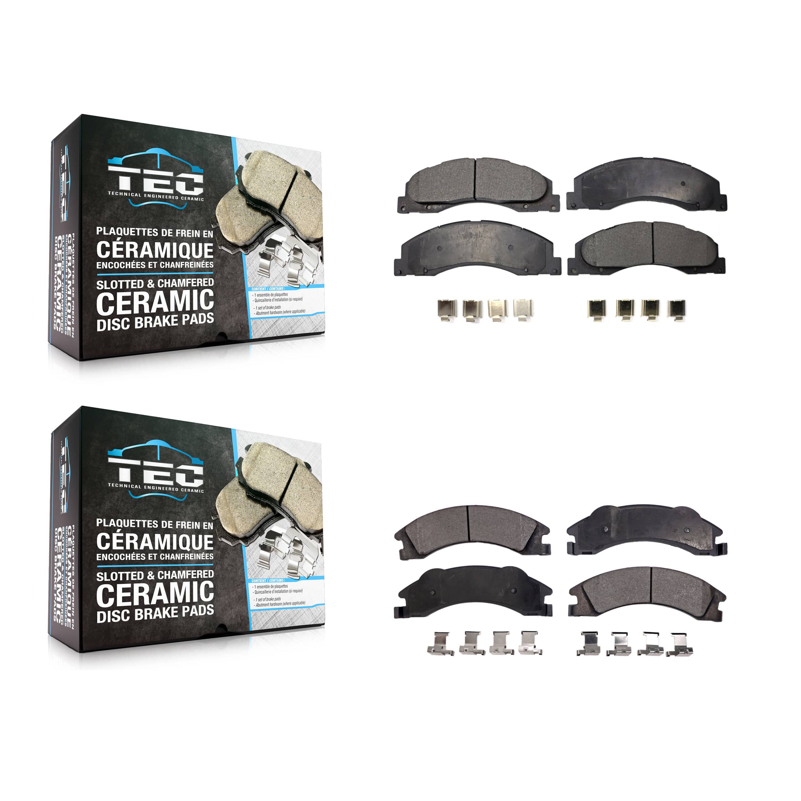 TEC - KTC-100143 - Front and Rear Disc Brake Pad Kits