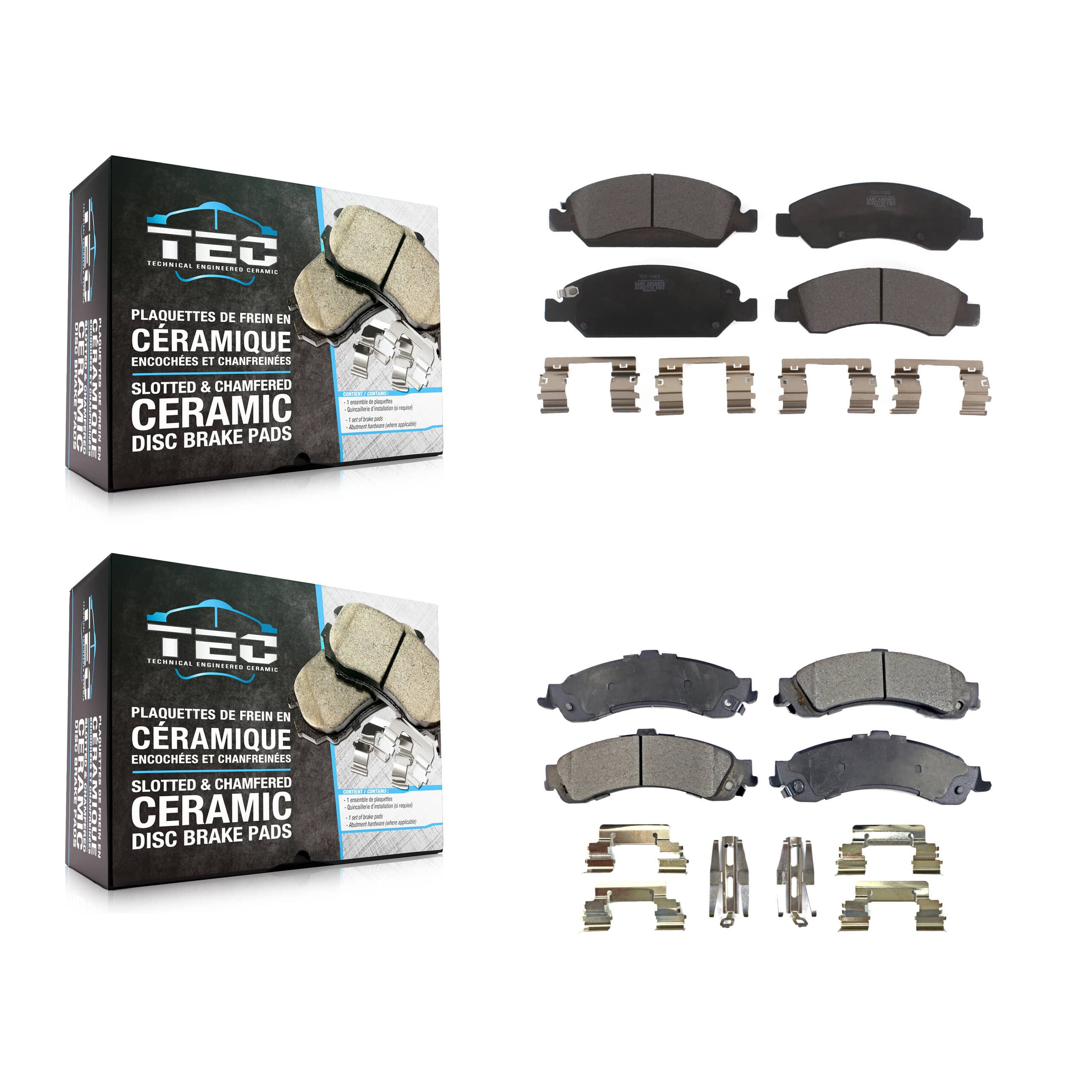 TEC - KTC-100161 - Front and Rear Disc Brake Pad Kits