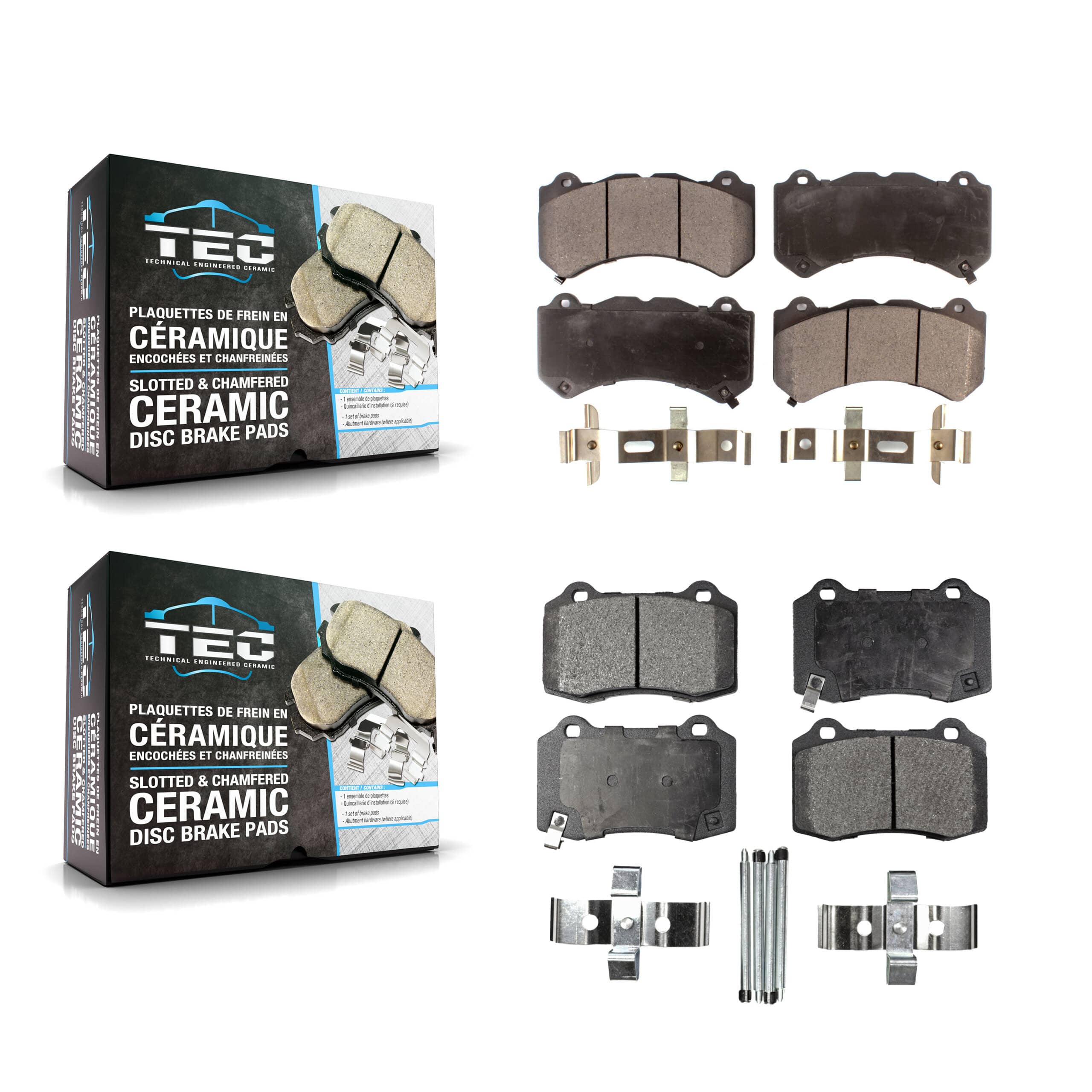 TEC - KTC-100182 - Front and Rear Disc Brake Pad Kits