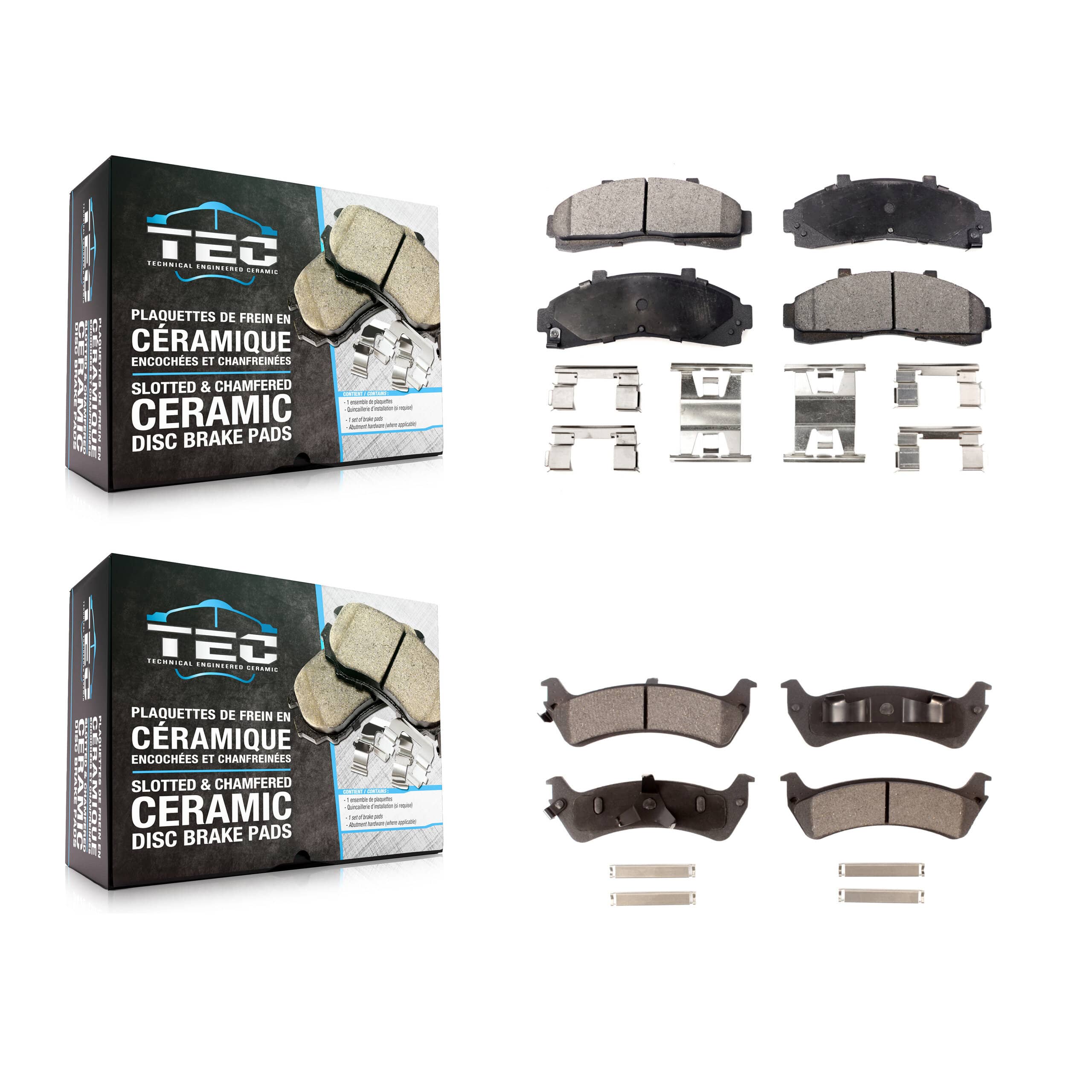 TEC - KTC-100352 - Front and Rear Disc Brake Pad Kits