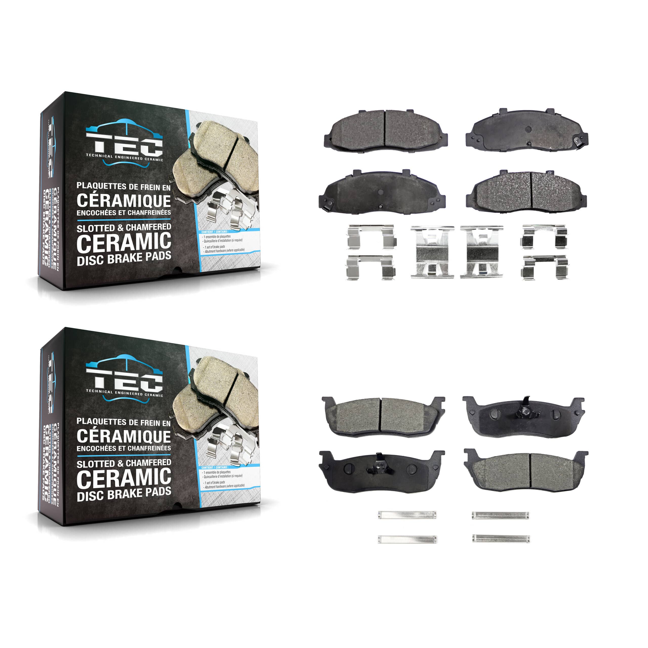 TEC - KTC-100359 - Front and Rear Disc Brake Pad Kits