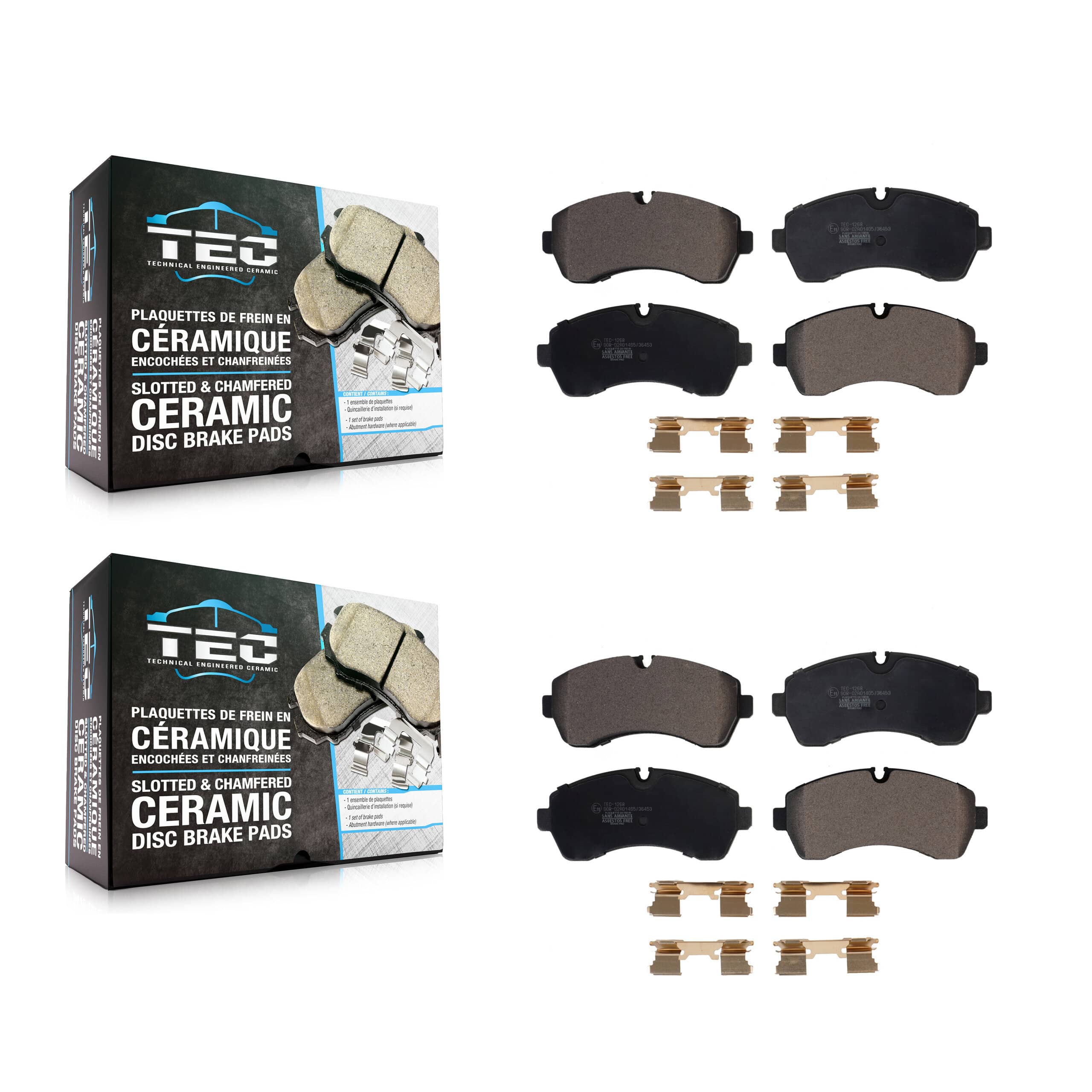TEC - KTC-100627 - Front and Rear Disc Brake Pad Kits