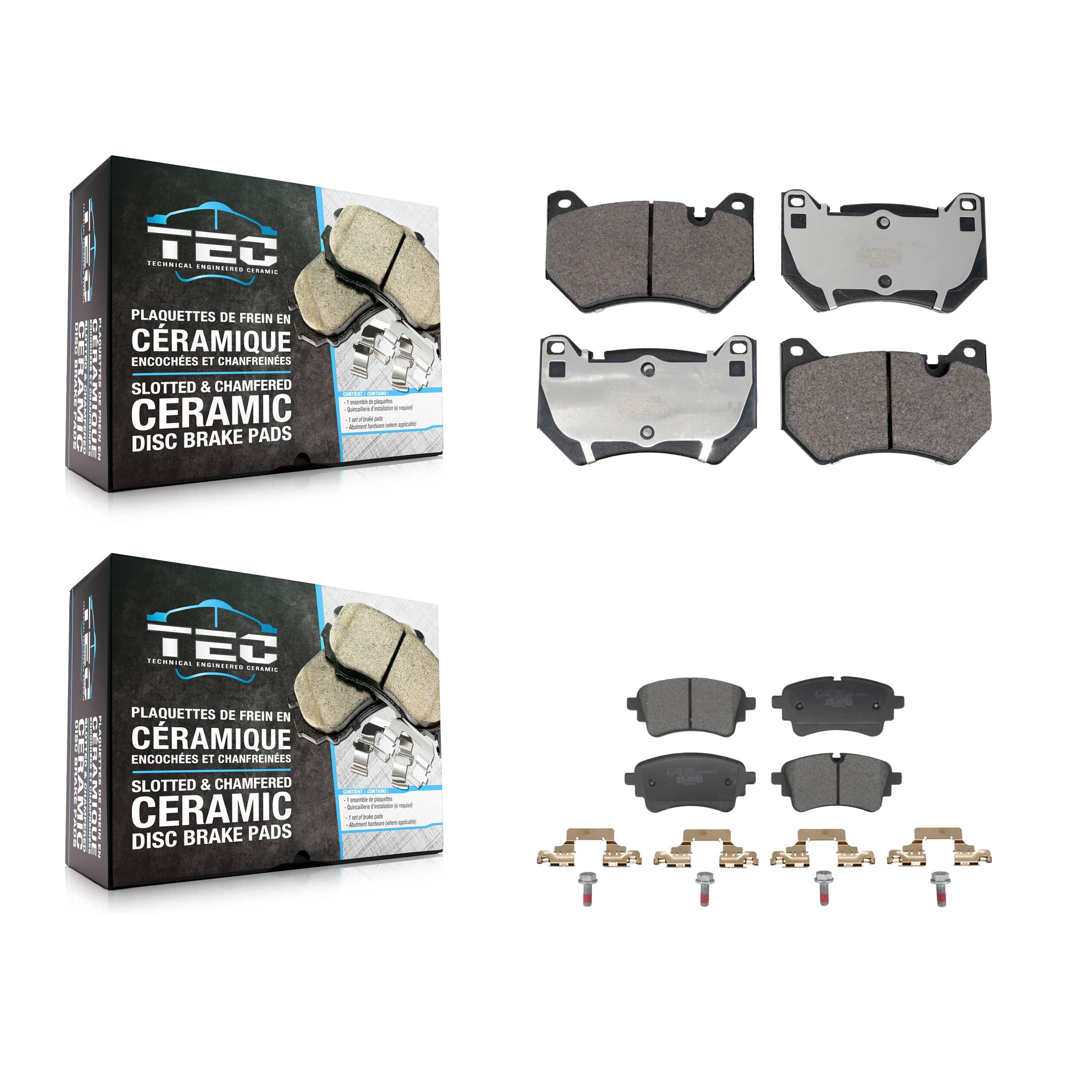 TEC - KTC-100867 - Front and Rear Disc Brake Pad Kits