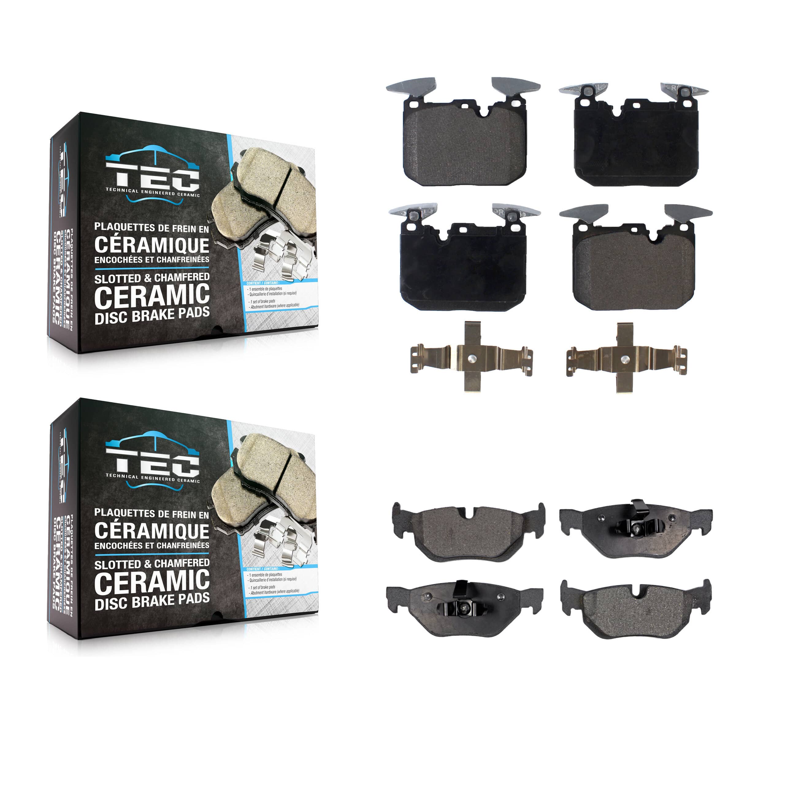 TEC - KTC-100894 - Front and Rear Disc Brake Pad Kits