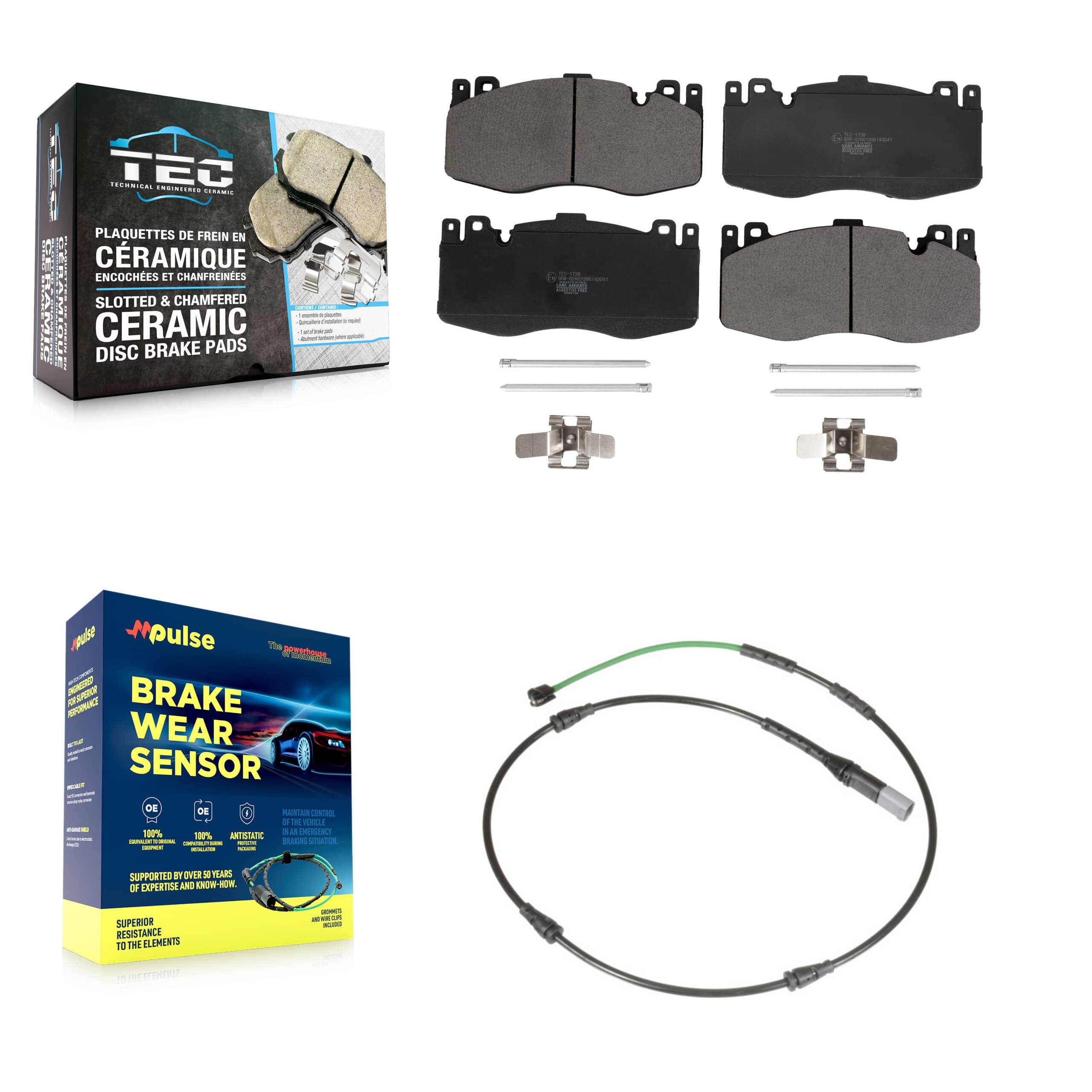 TEC - KTW-100048 - Front Disc Brake Pad Kits