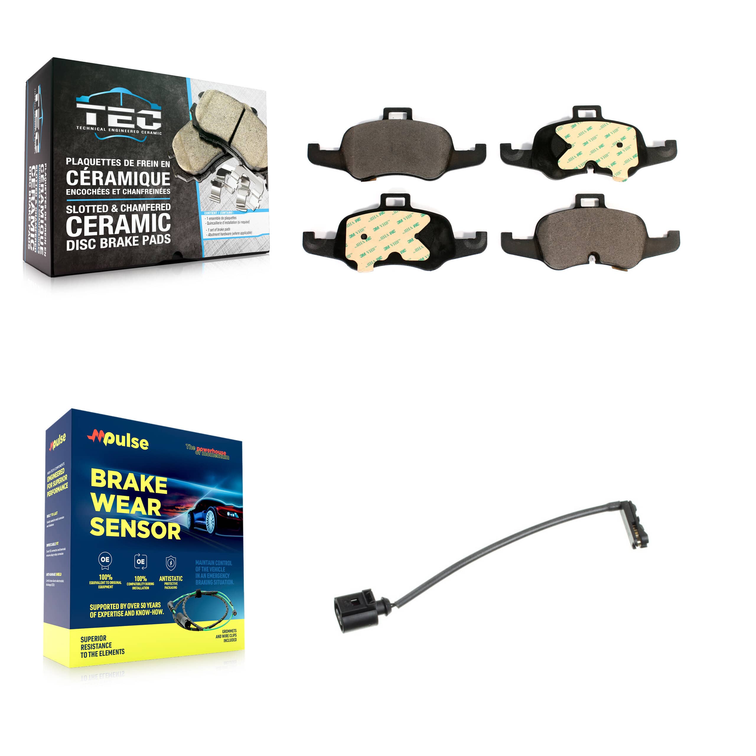 TEC - KTW-100070 - Front Disc Brake Pad Kits