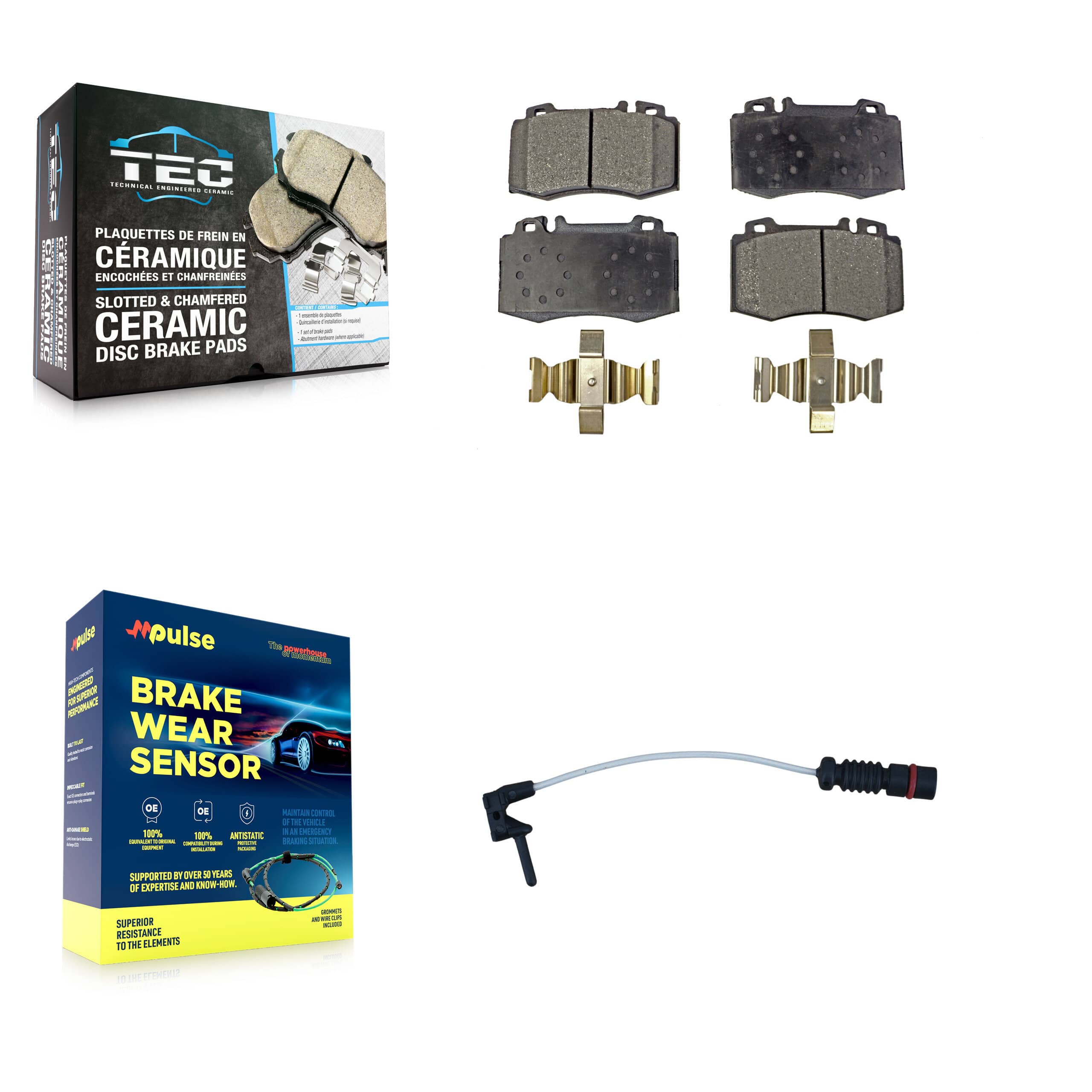TEC - KTW-100115 - Front Disc Brake Pad Kits