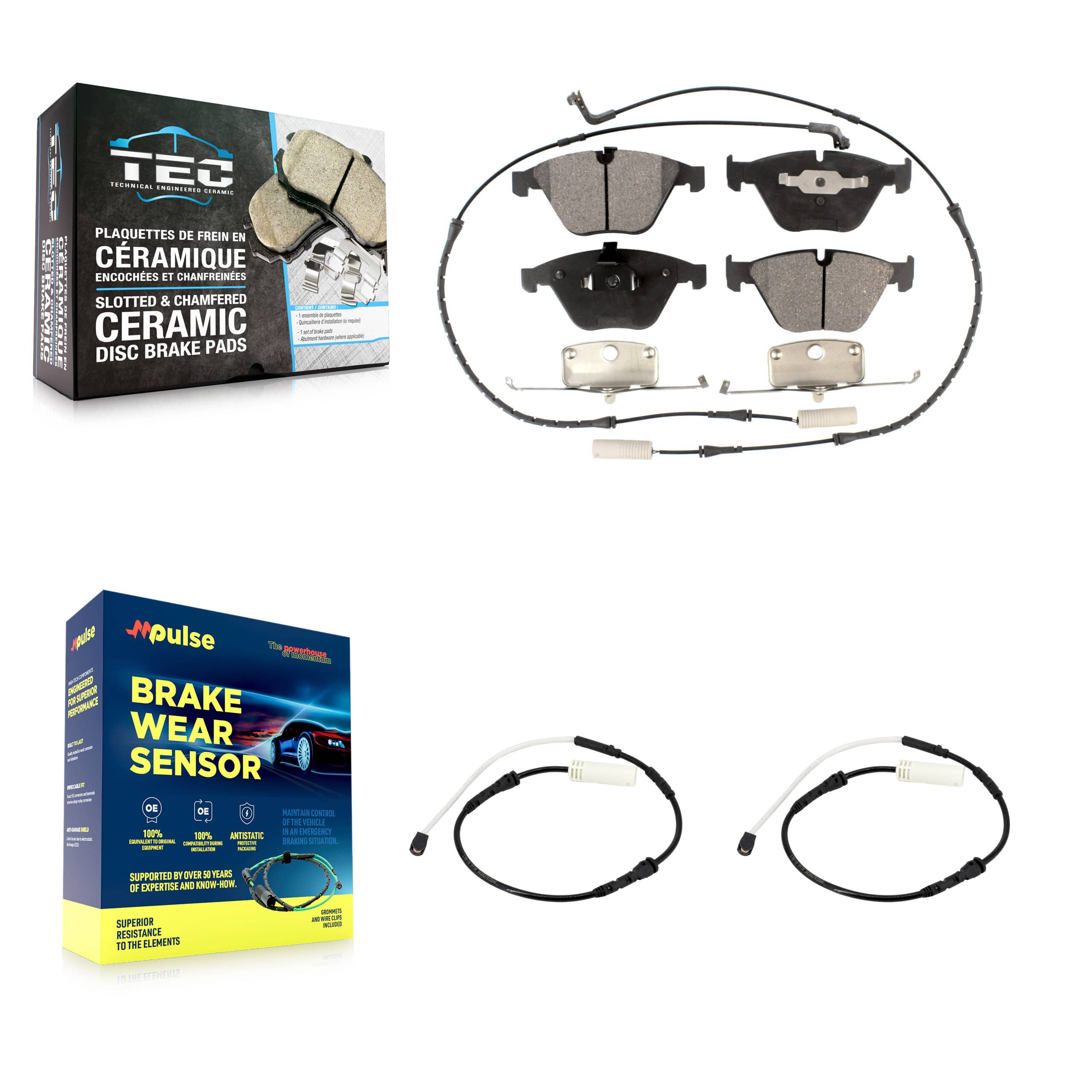 TEC - KTW-101039 - Front Disc Brake Pad Kits